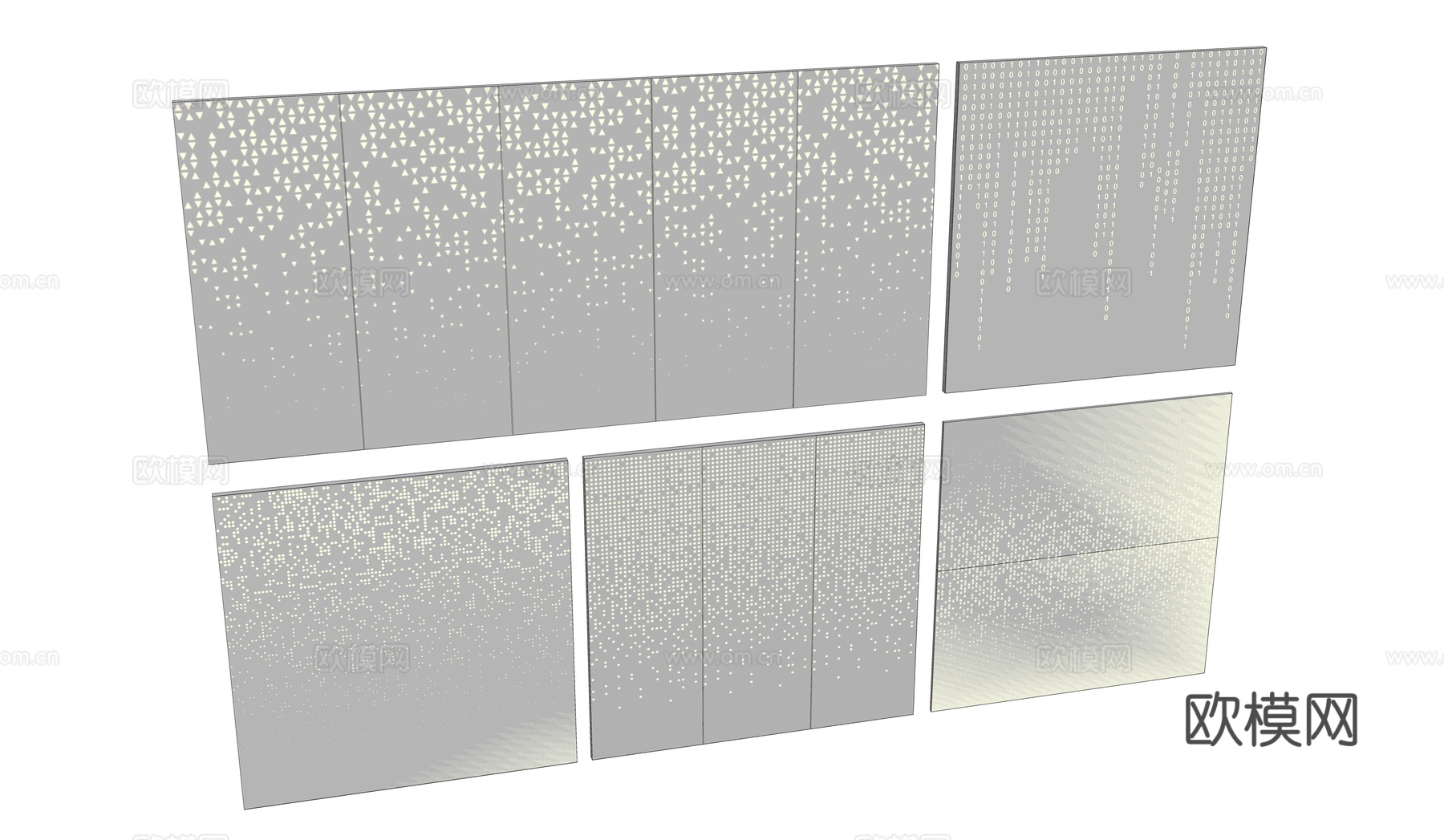 穿孔冲孔铝板金属板su模型