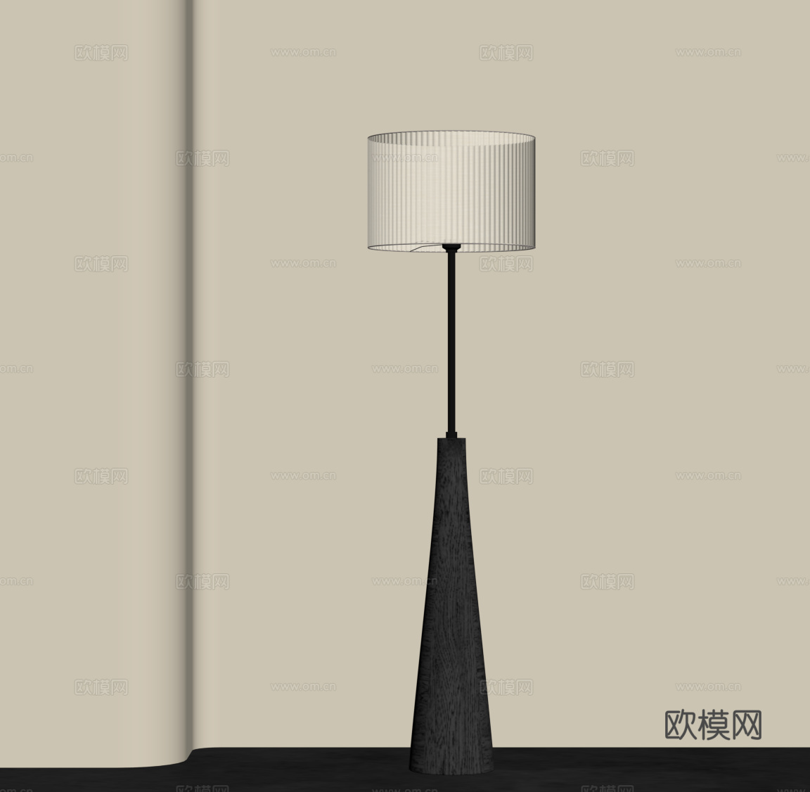 现代落地灯su模型