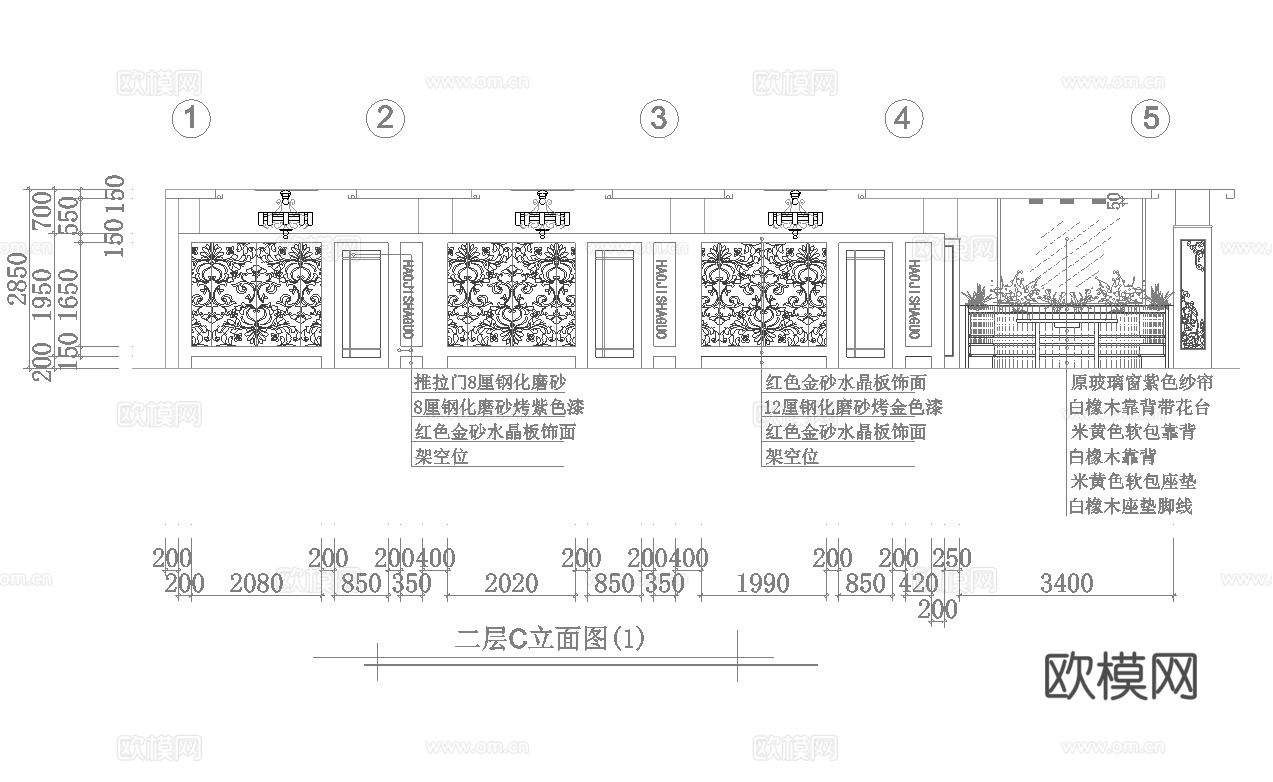 1500平酒楼餐厅 最新全套施工图合集cad施工图