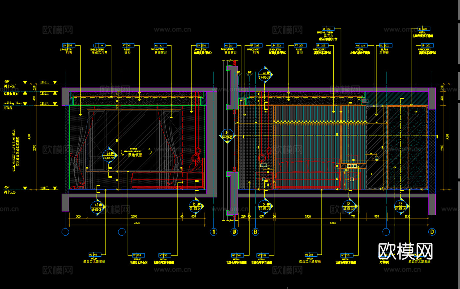 10套CCD住宅样板间全套施工图CAD+效果图cad施工图