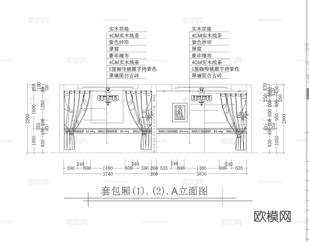 1500平酒楼餐厅 最新全套施工图合集cad施工图