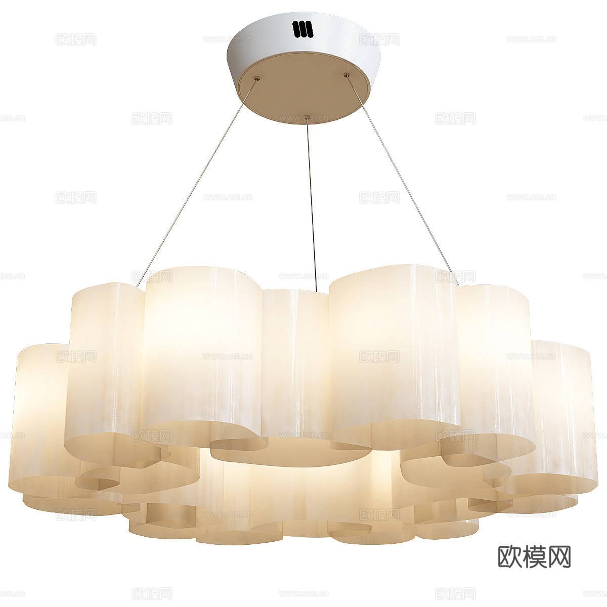 现代亚克力装饰吊灯3d模型