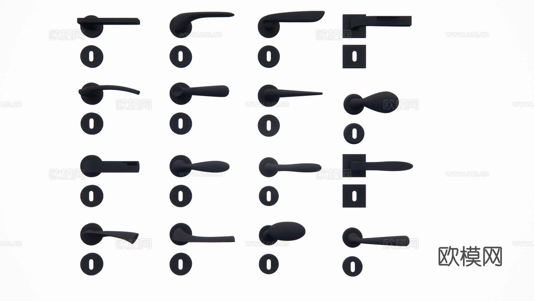 构件 窗 推拉门 卫生间 卧室 门 客厅 五金 家装su模型