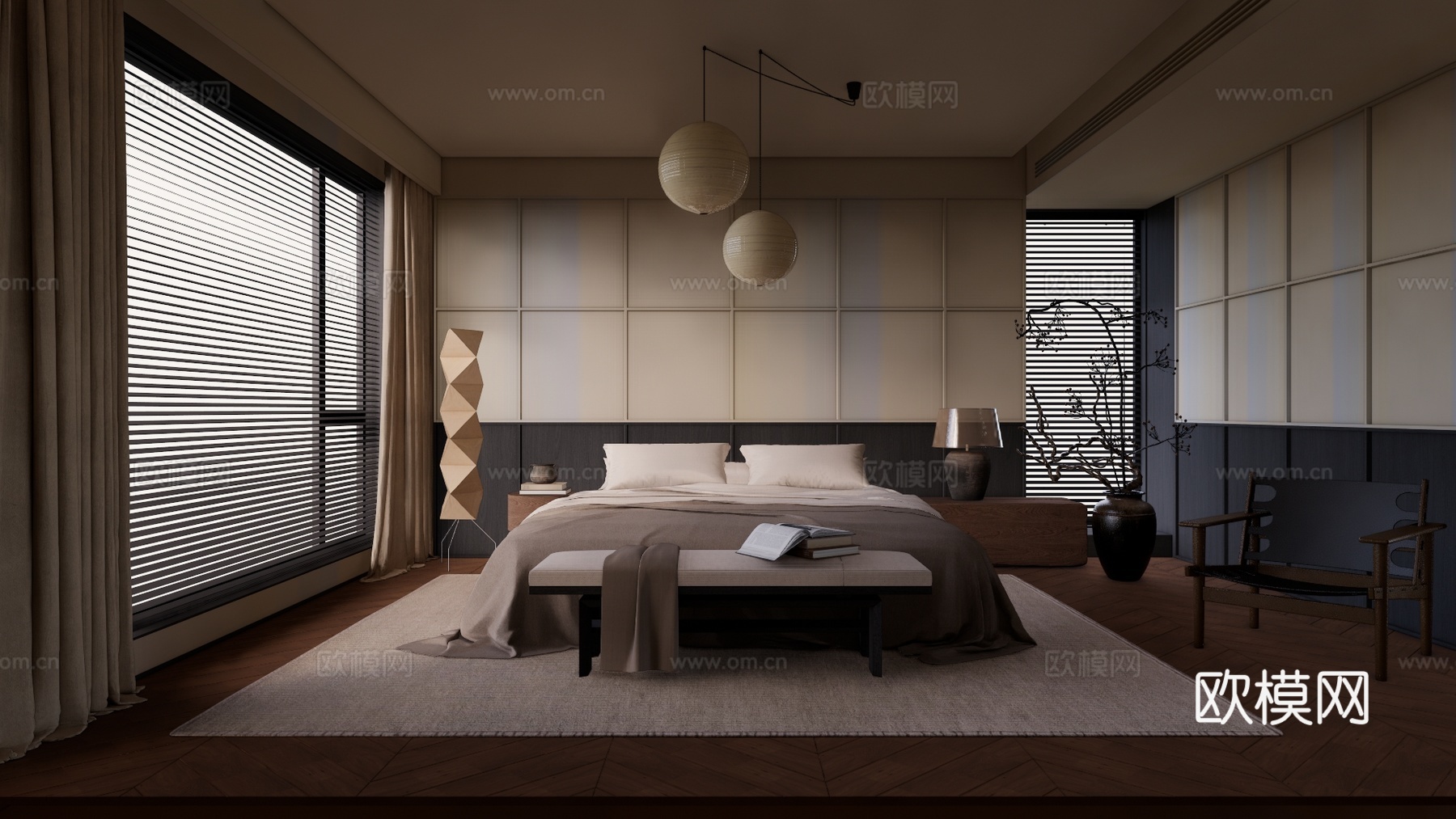 阳台 客餐厅 书房 餐厅 书柜 电脑 厨房 沙发 茶室 家装su模型