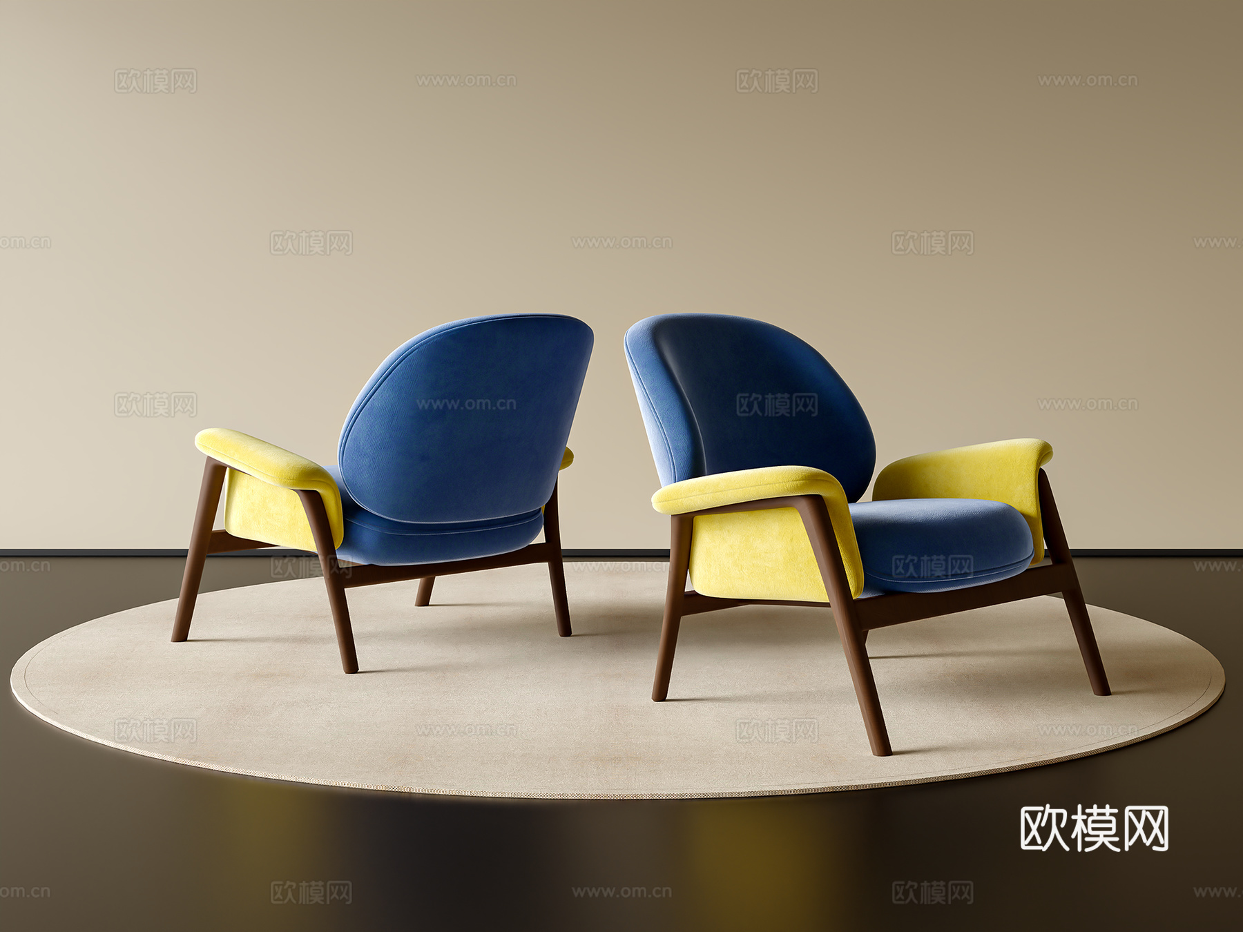 休闲椅3d模型下载