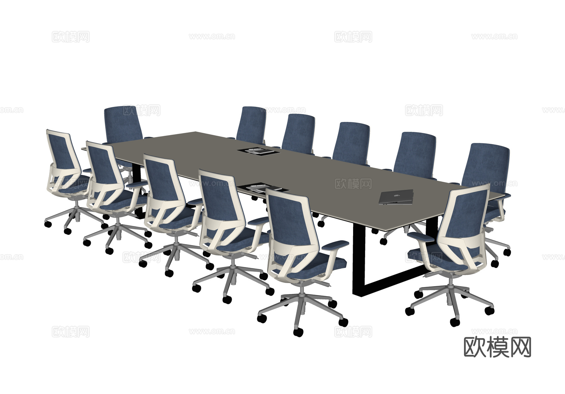 现代会议桌椅 办公椅su模型