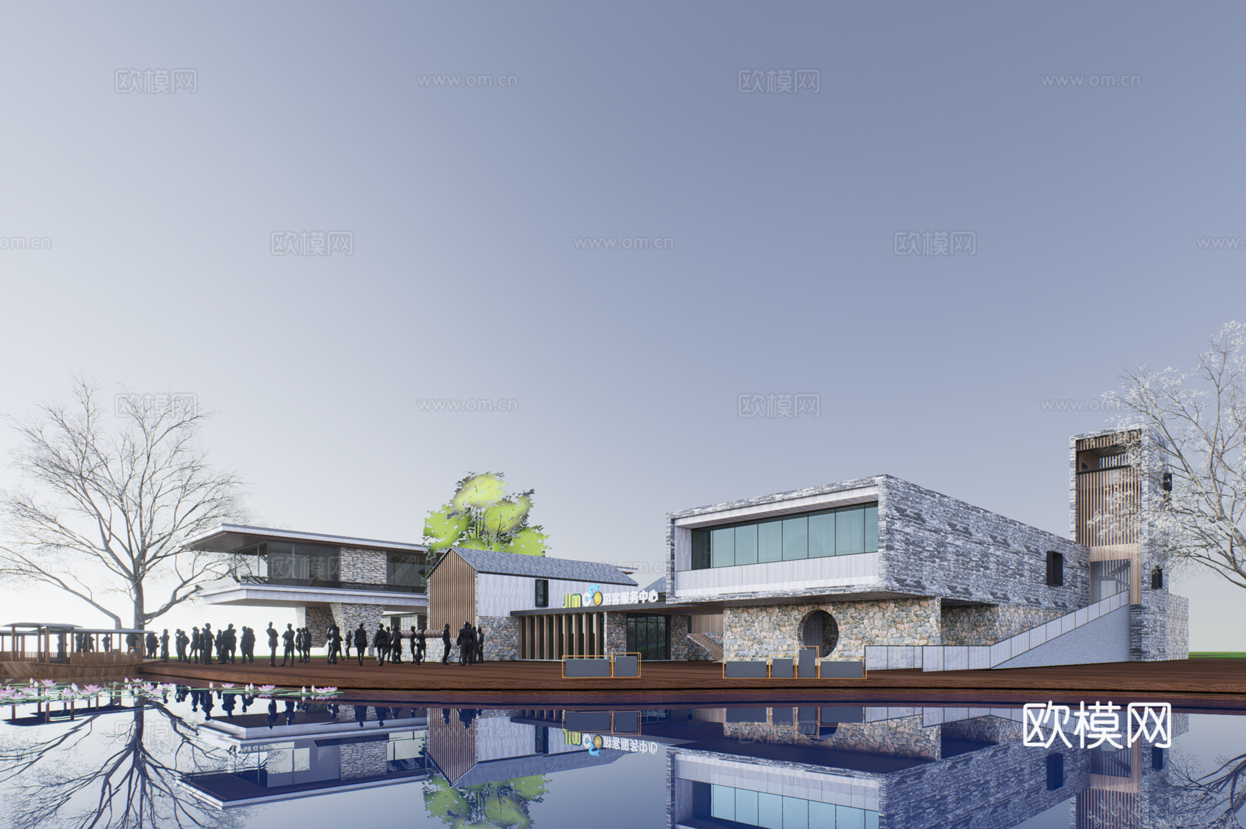 乡村建筑su模型