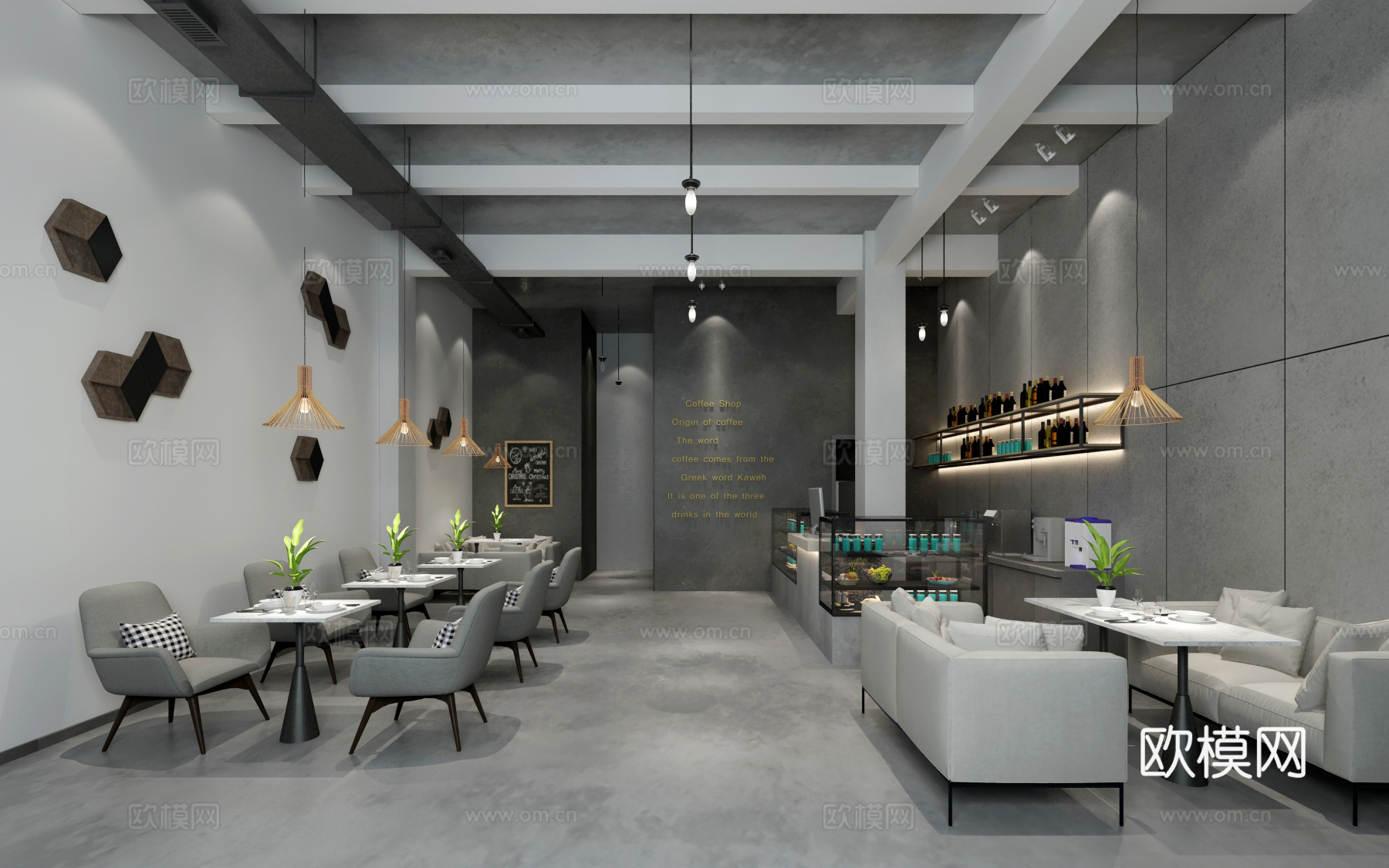 奶茶店 咖啡店 最新全套施工图合集cad施工图