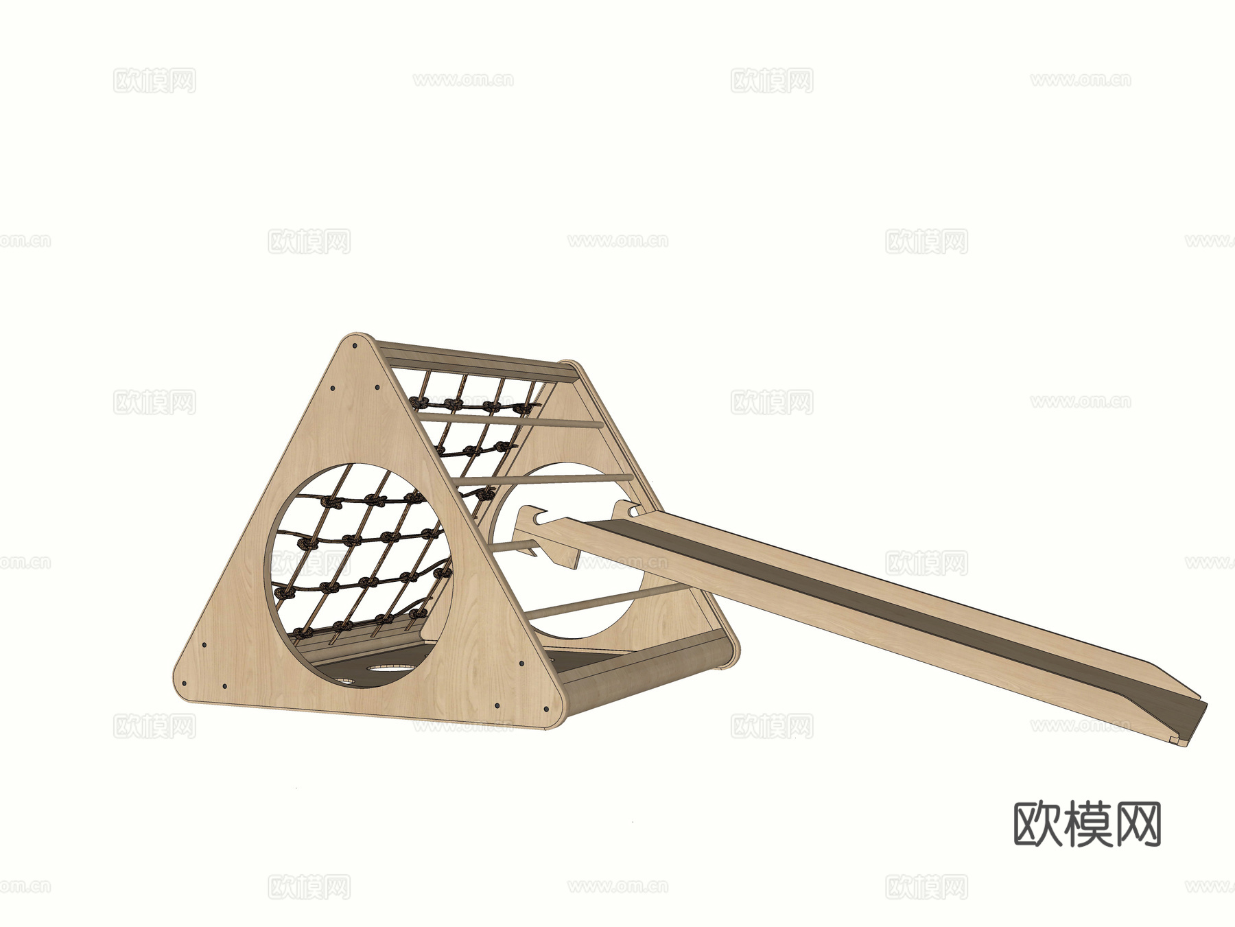 儿童攀爬架 儿童滑滑梯su模型