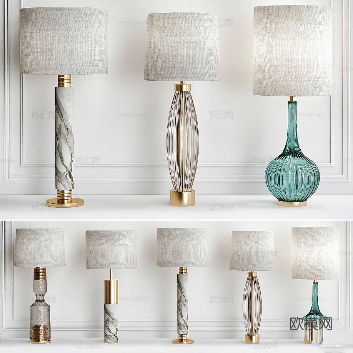 台灯系列3d模型下载