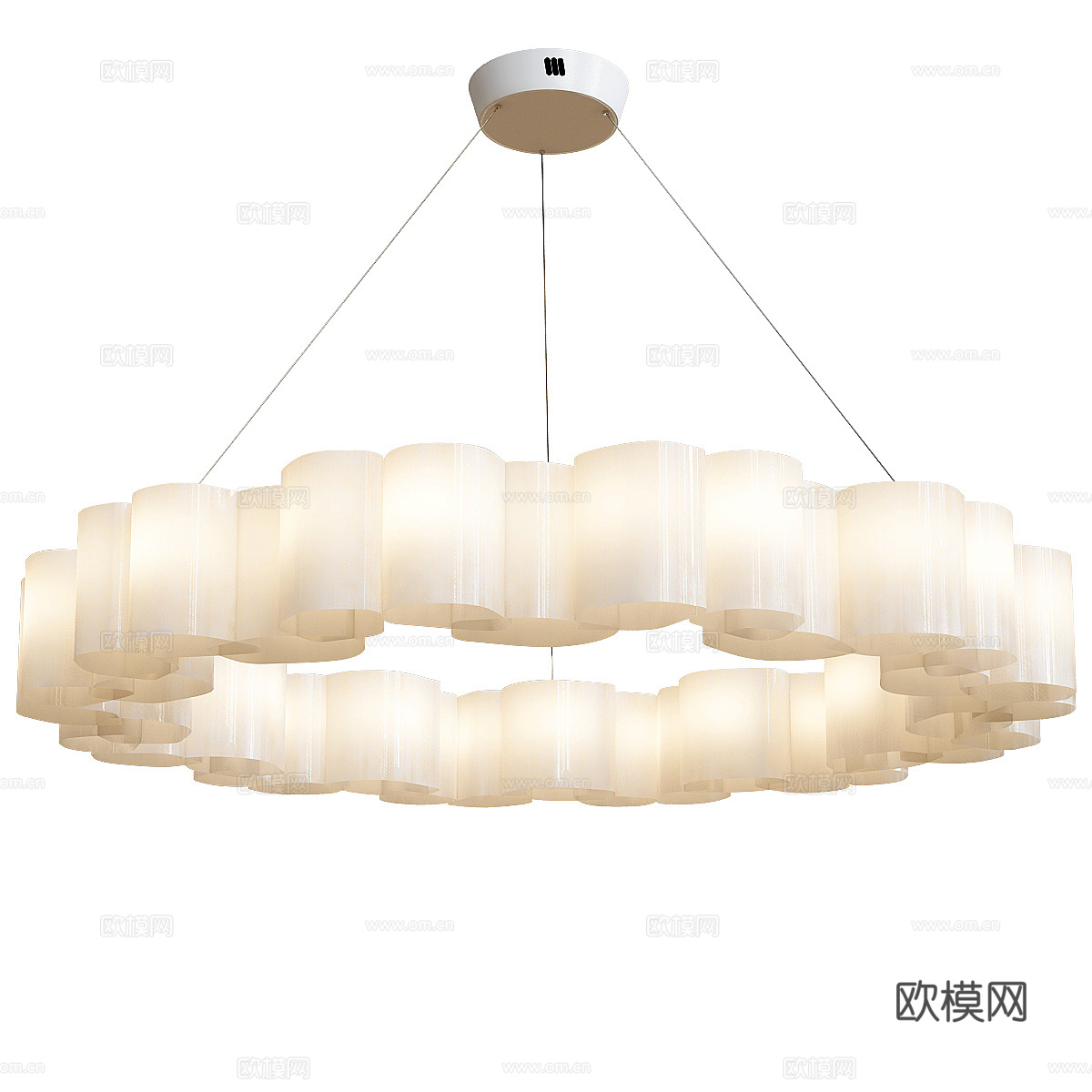 现代亚克力装饰吊灯3d模型