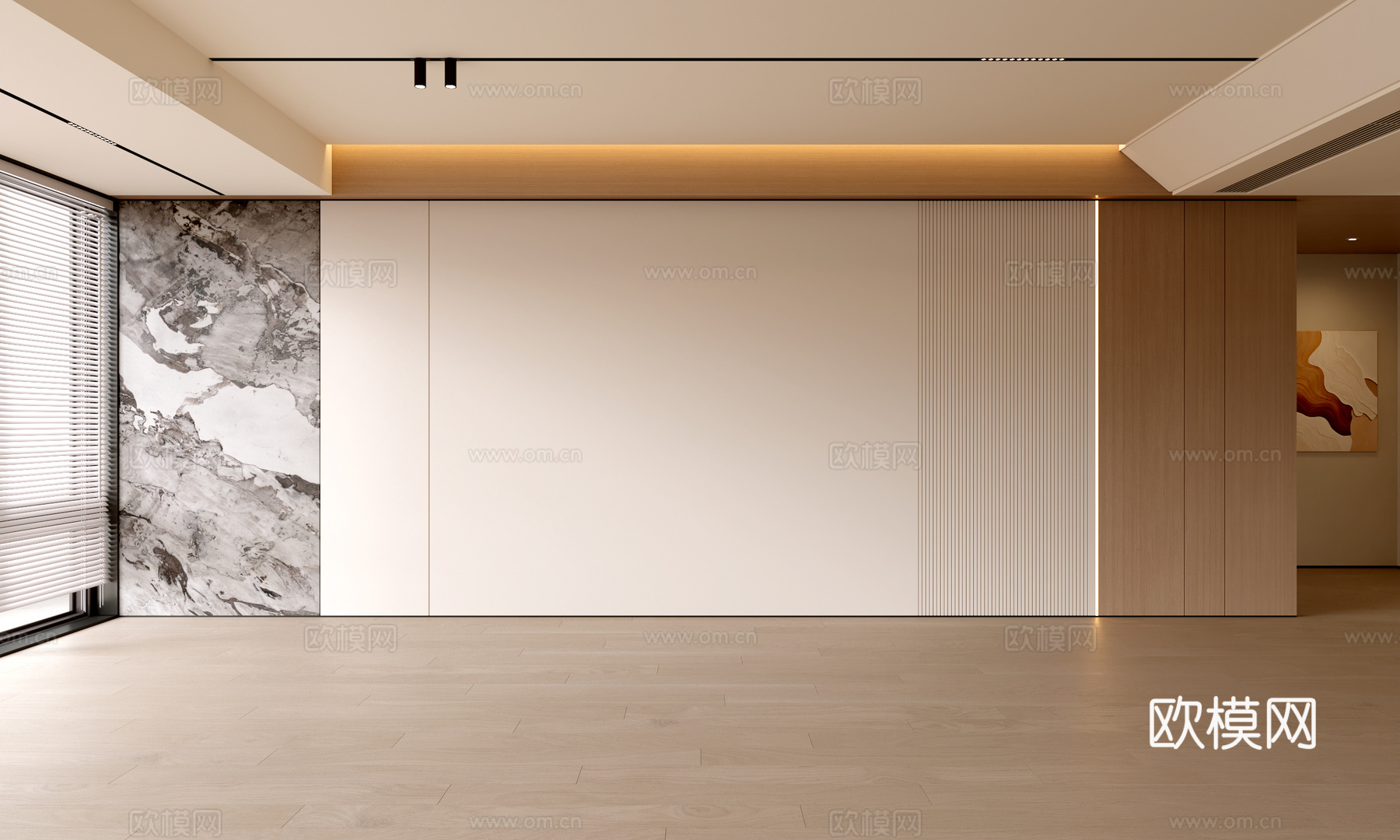 现代客厅 奶油客厅 沙发背景墙 客厅背景 奶油风背景墙su模型