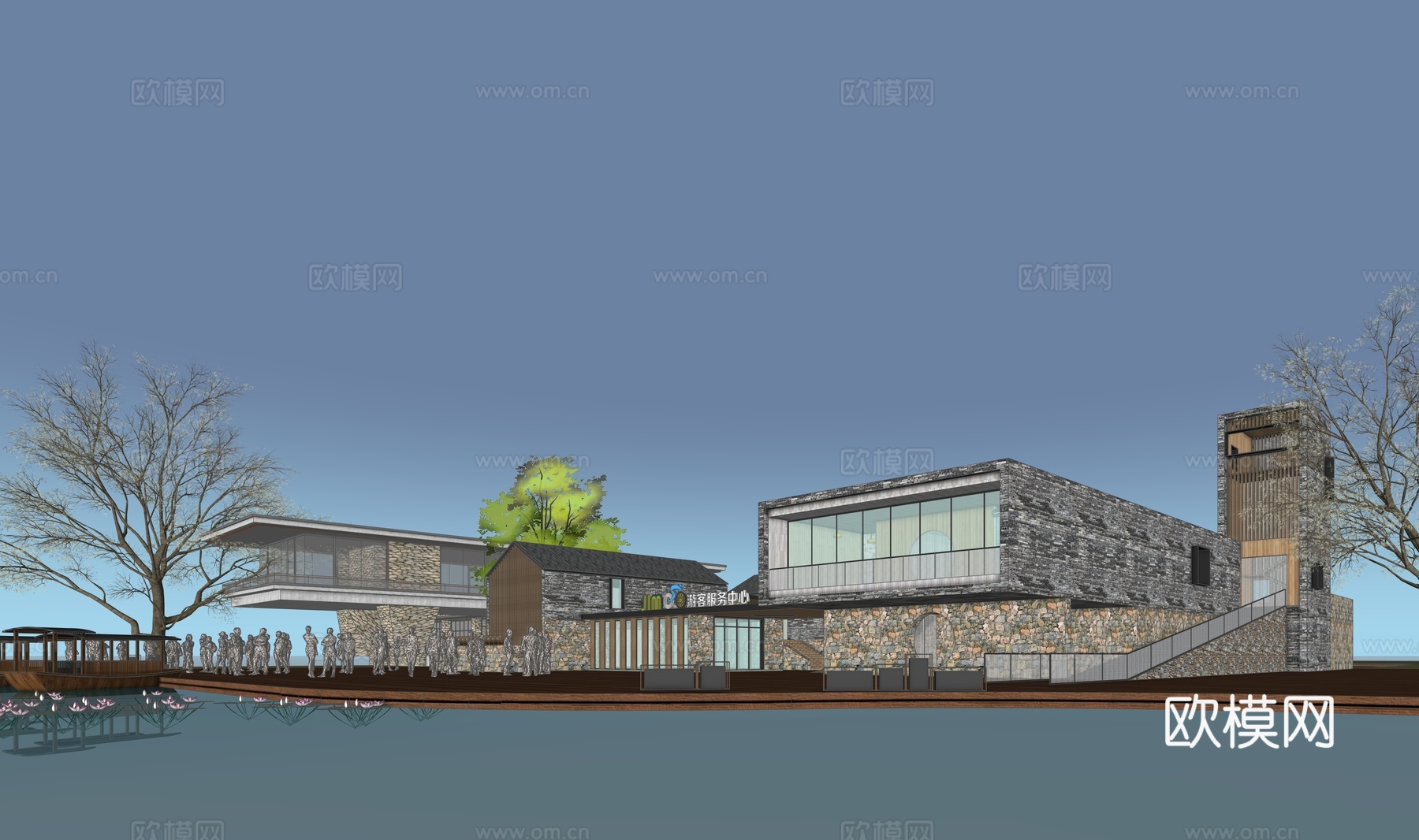 乡村建筑su模型