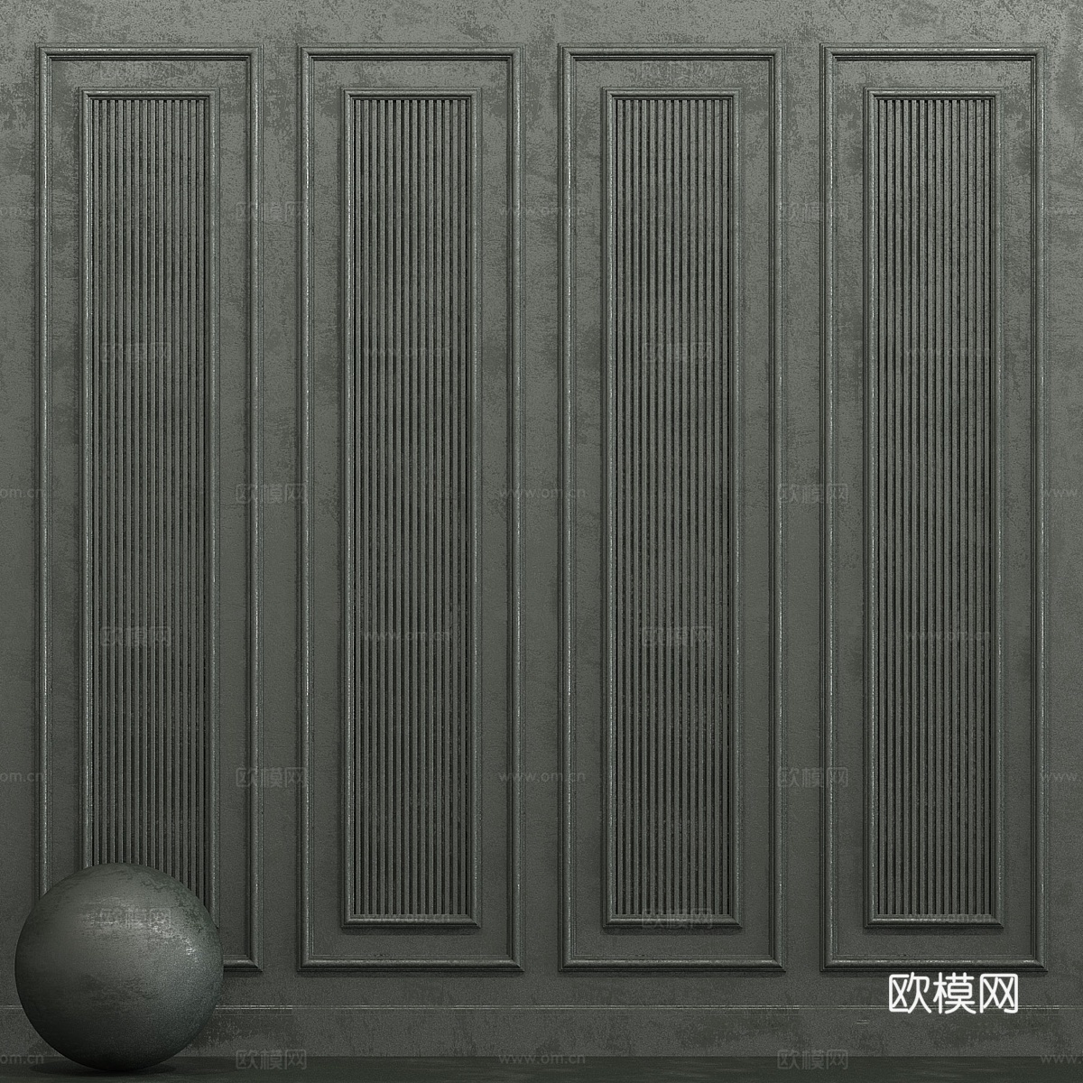 装饰灰泥带装饰线条 203d模型下载