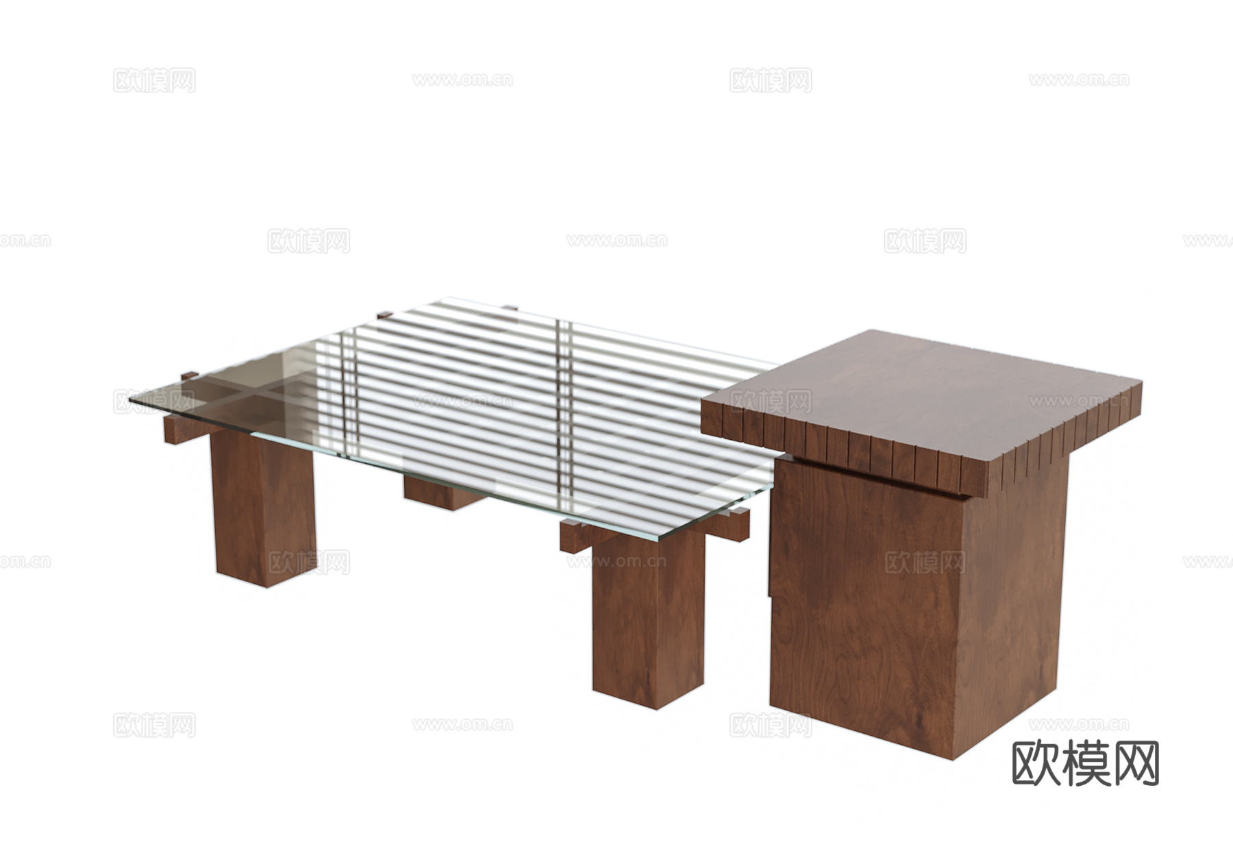 现代茶几su模型