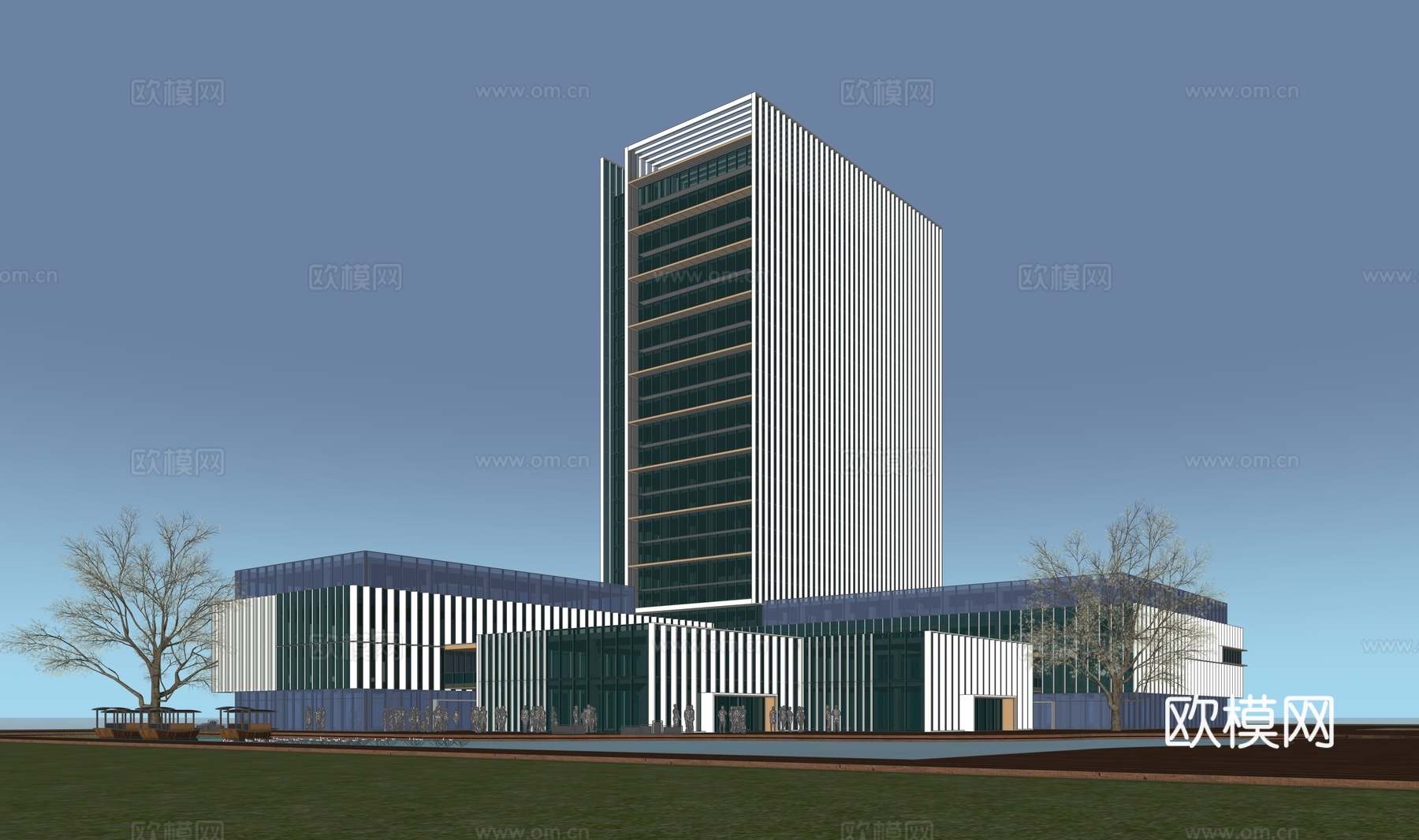 商业综合体su模型