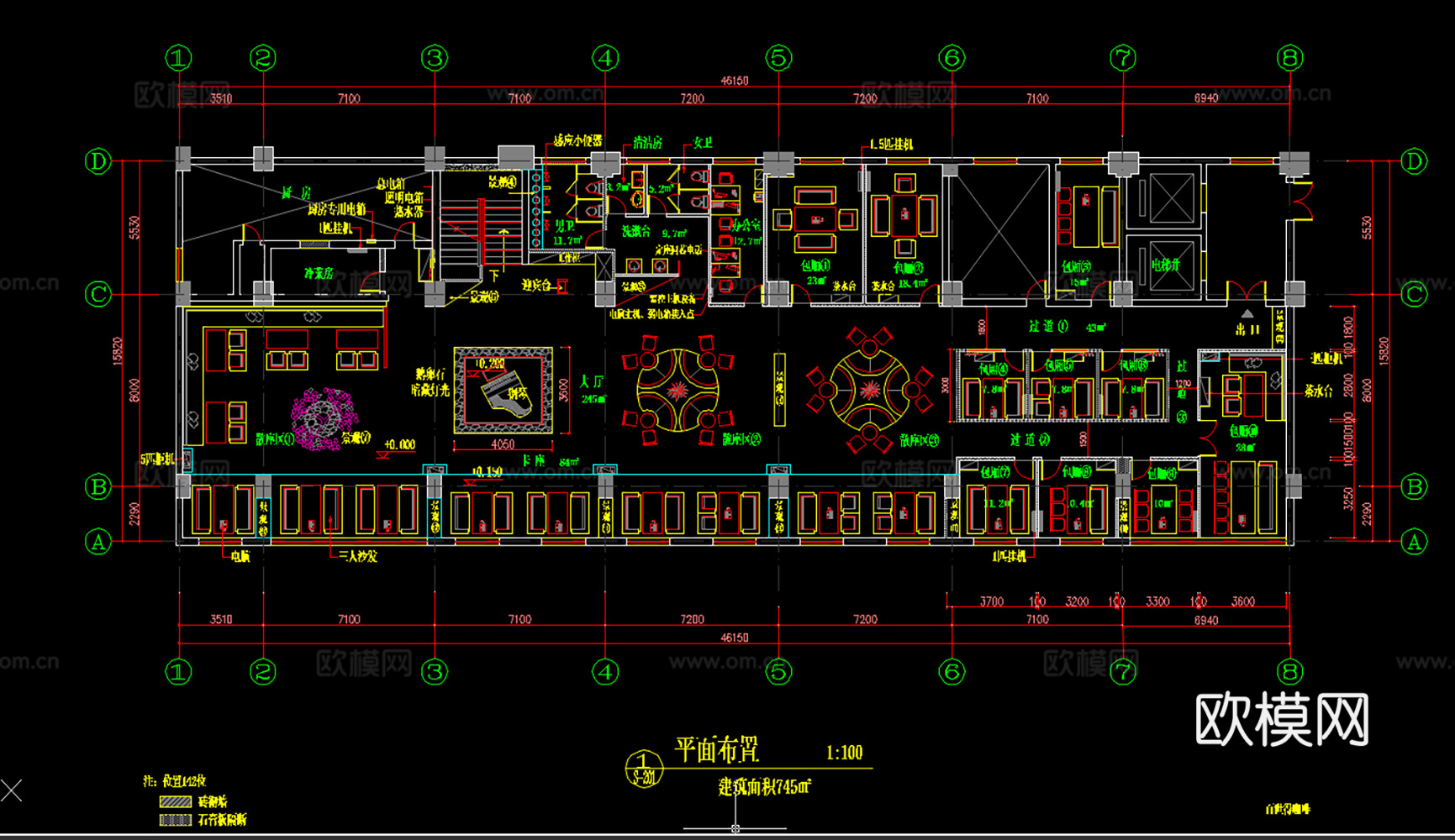 24套咖啡店咖啡厅CAD施工图最新整理合集cad施工图
