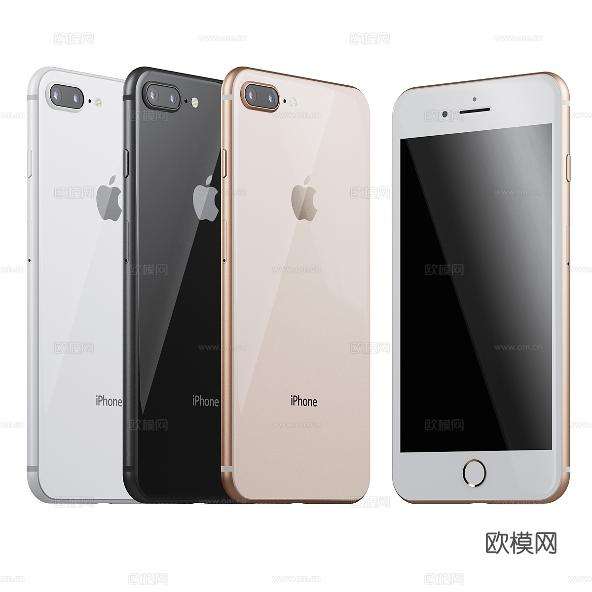 Apple iPhone 8 Plus 手机3d模型