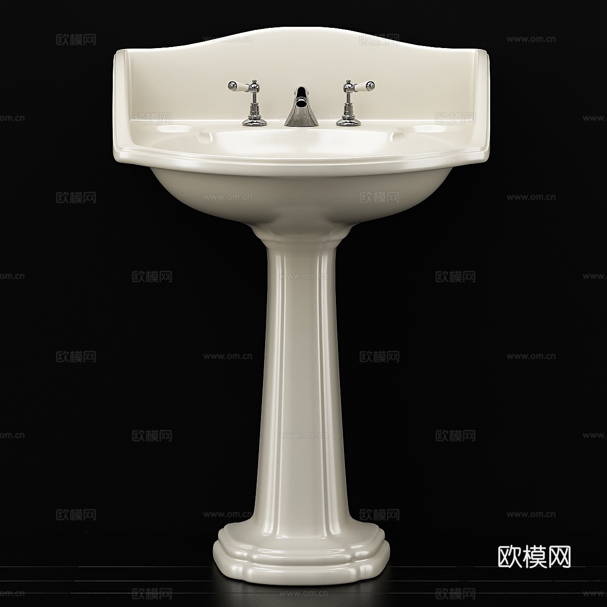 Devon & Devon OXFORD 柱式洗手盆3d模型下载