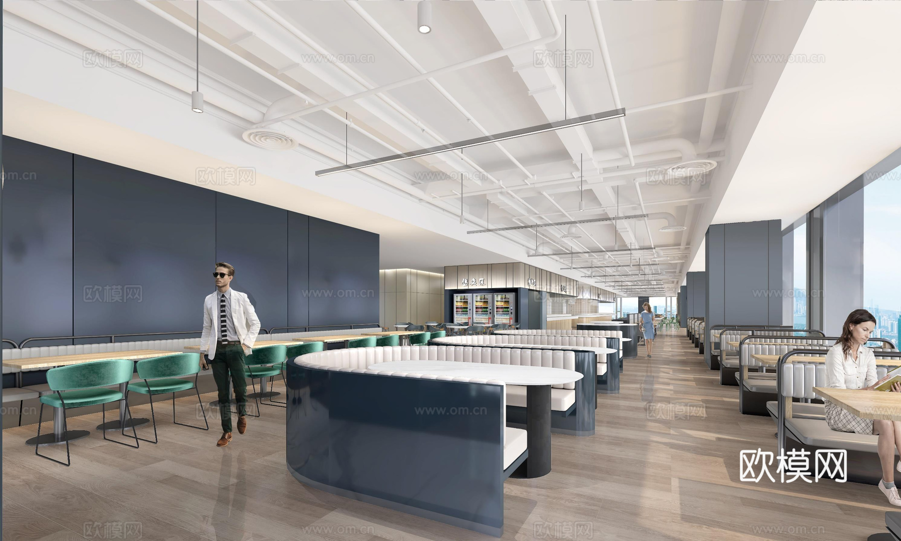 公司员工餐厅 最新施工图合集cad施工图