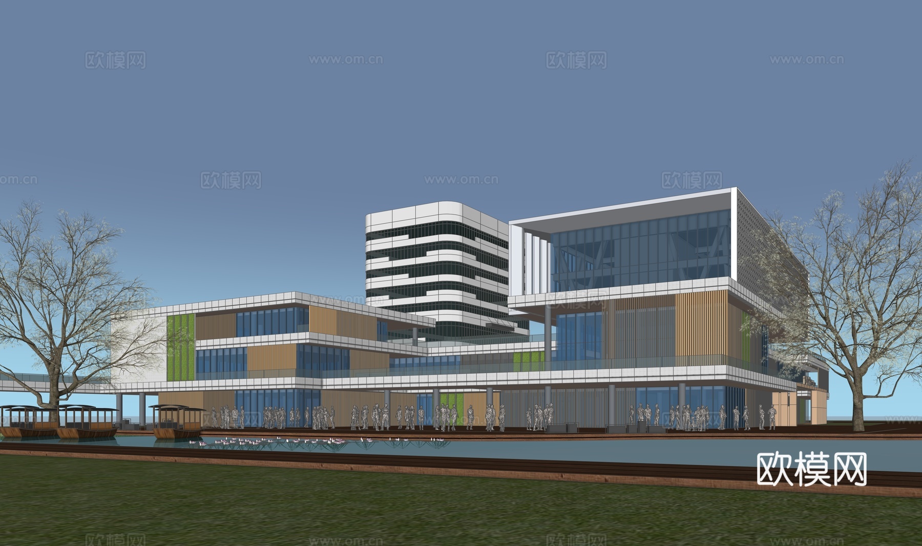 商业综合体su模型