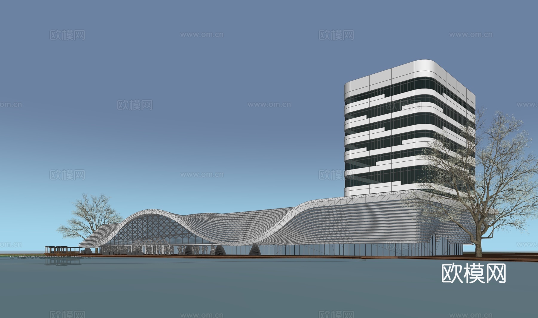 商业综合体su模型