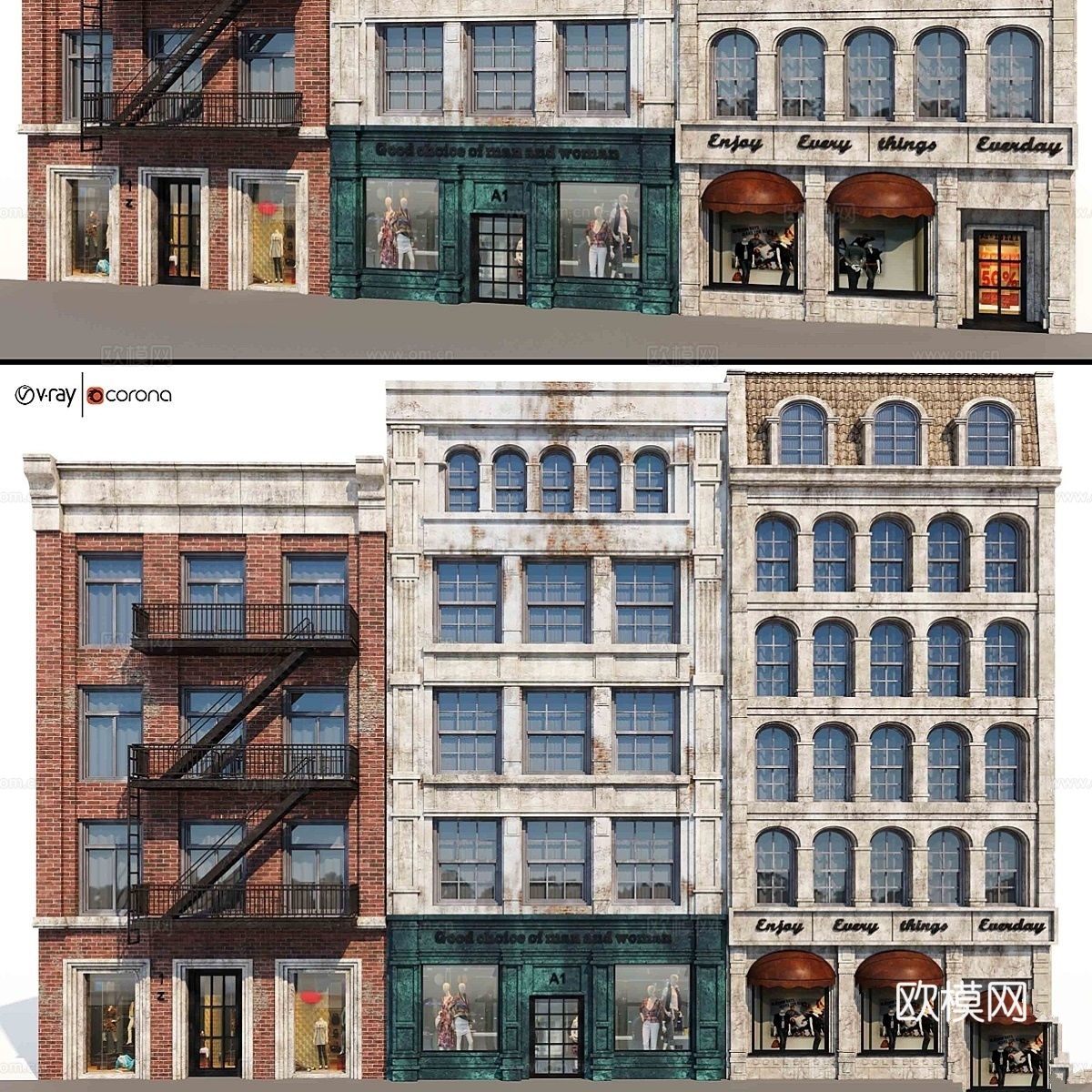 建筑立面 volA83d模型下载