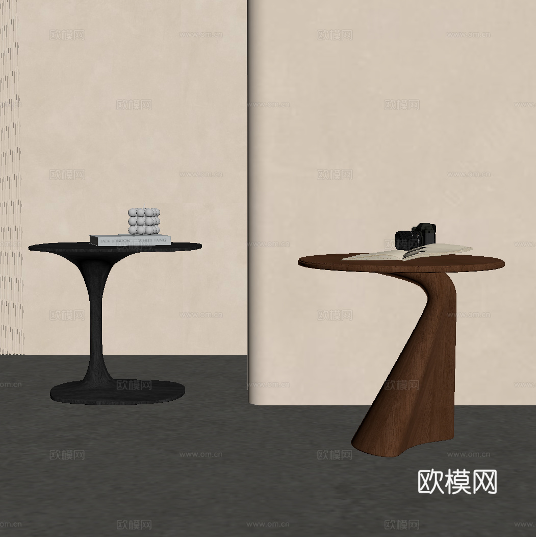 中古风边几su模型