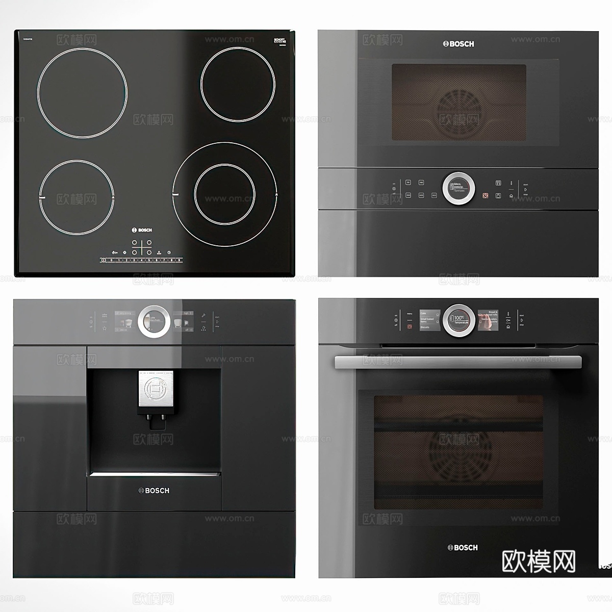 博世Serie 8嵌入式电器3d模型下载