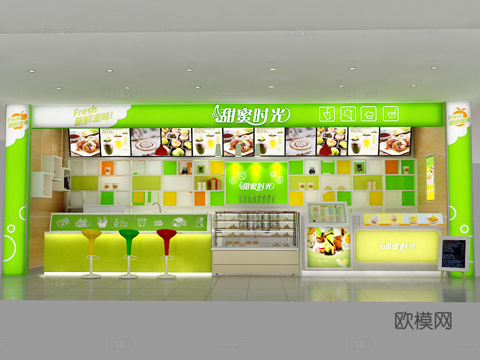 20平小吃店 最新全套施工图合集cad施工图