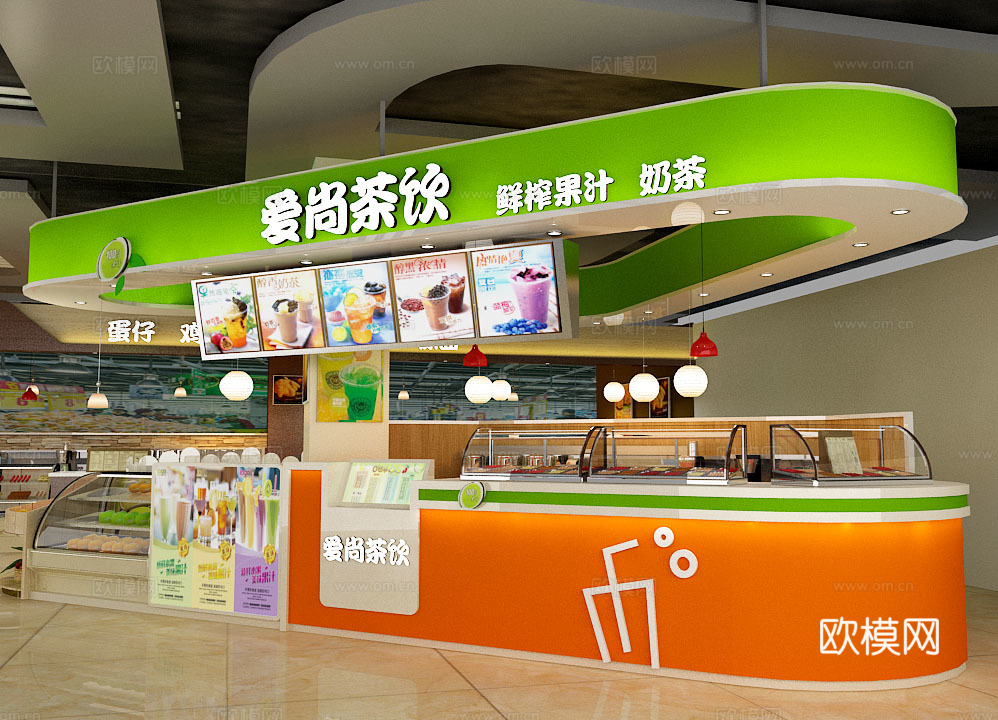 40平奶茶店 小吃店 最新全套施工图合集cad施工图