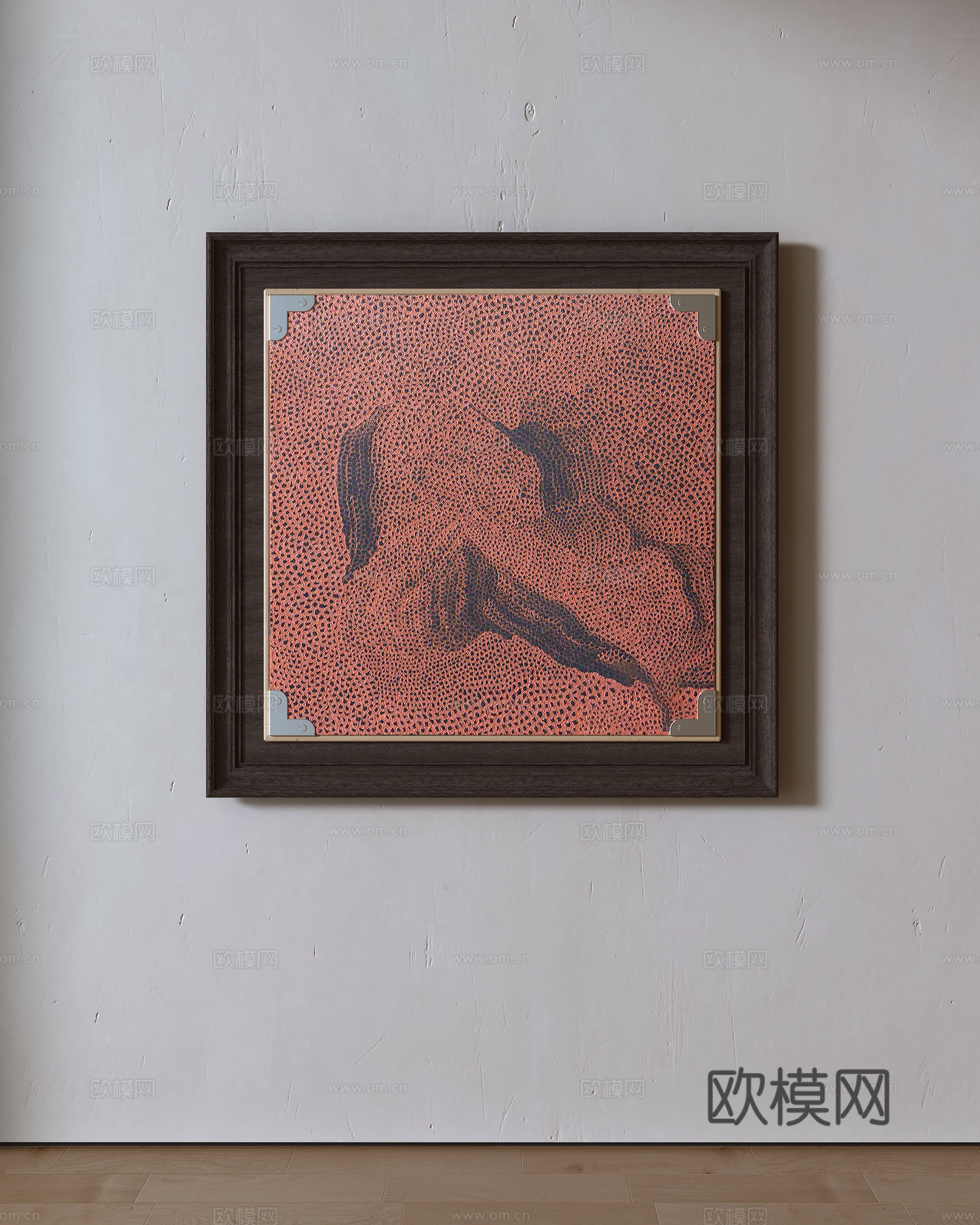 中古装饰画su模型下载（渲染图1）