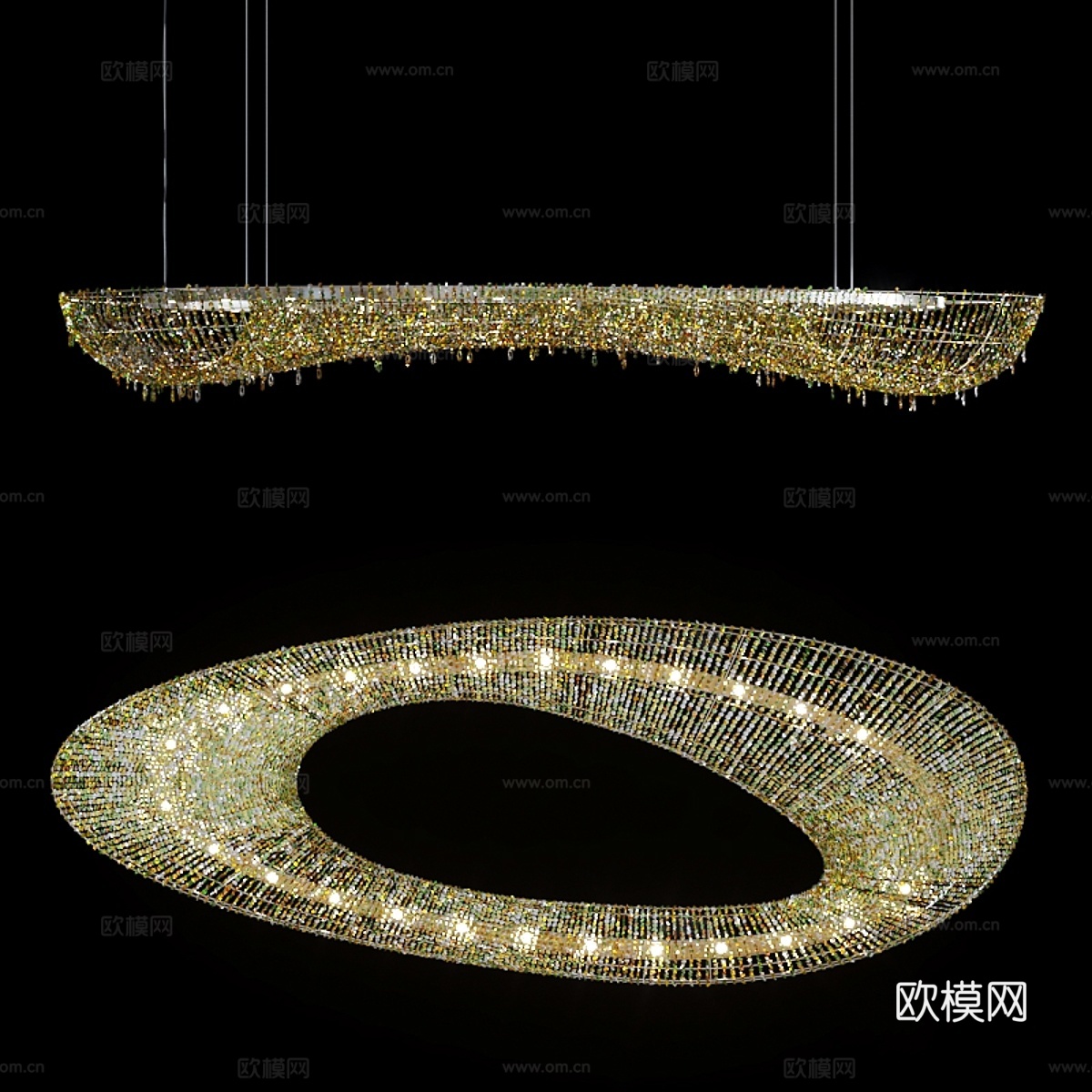 Manooi Artica 吊灯 (2000х750х2103d模型