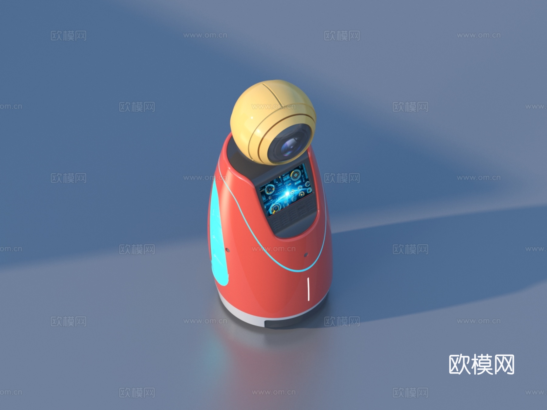 智能机器人3d模型下载