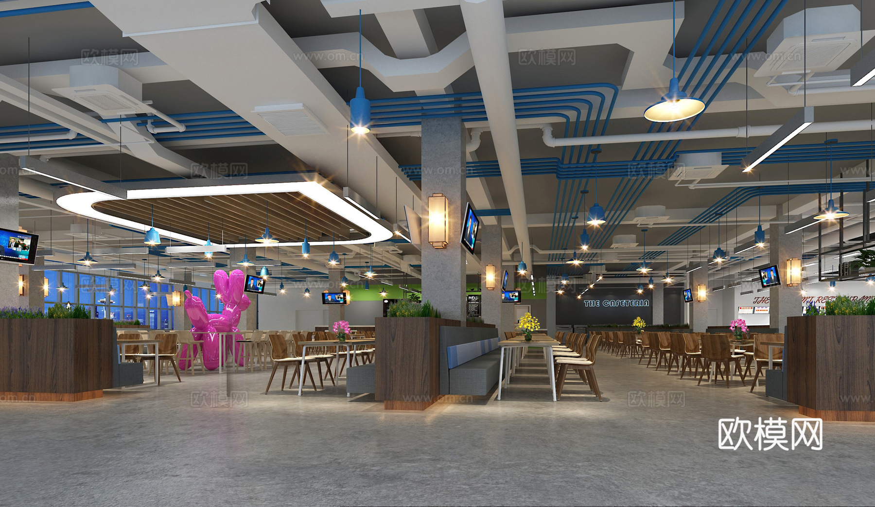 公司员工餐厅 学校食堂 最新全套施工图合集cad施工图