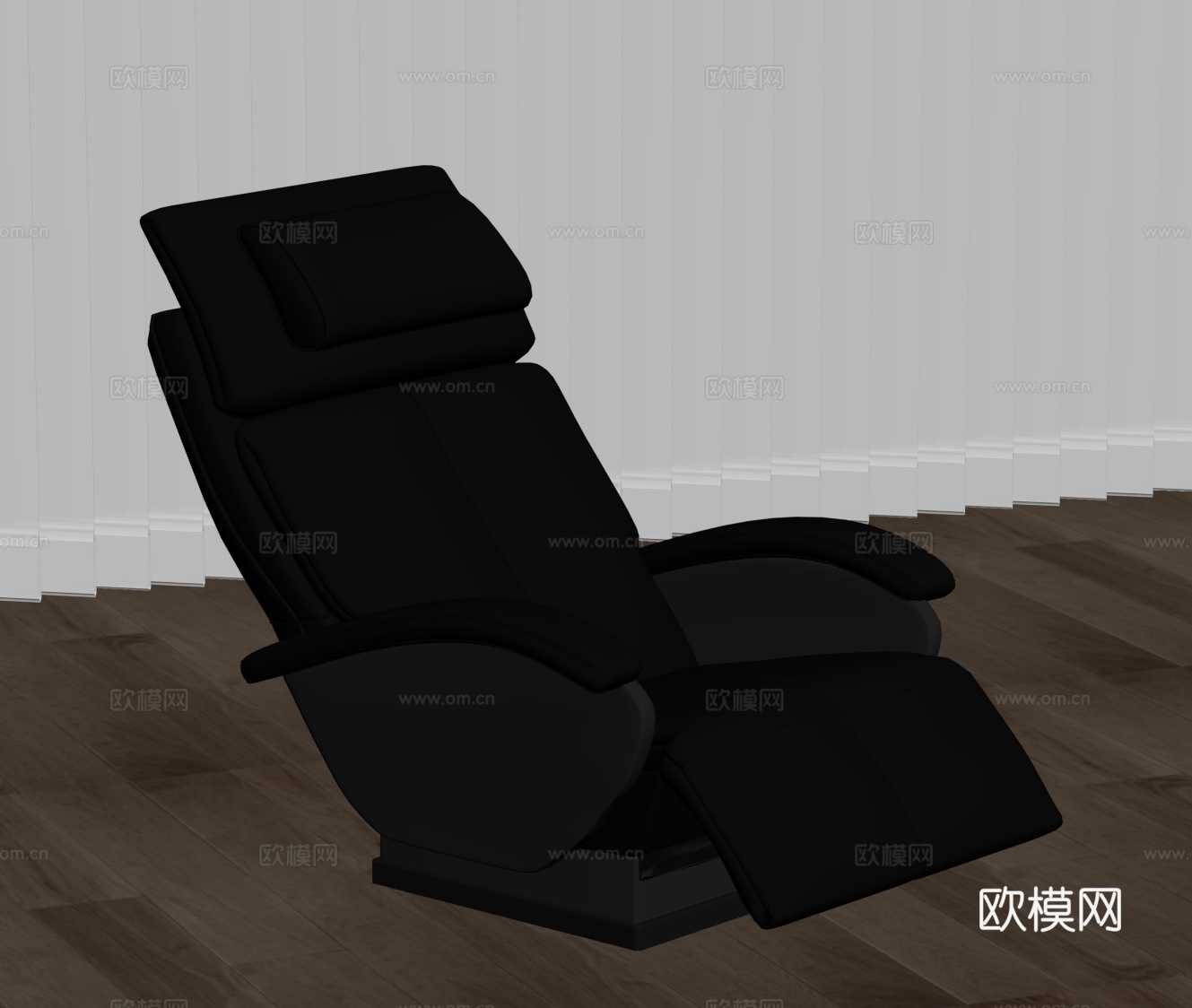 现代按摩椅 躺椅su模型