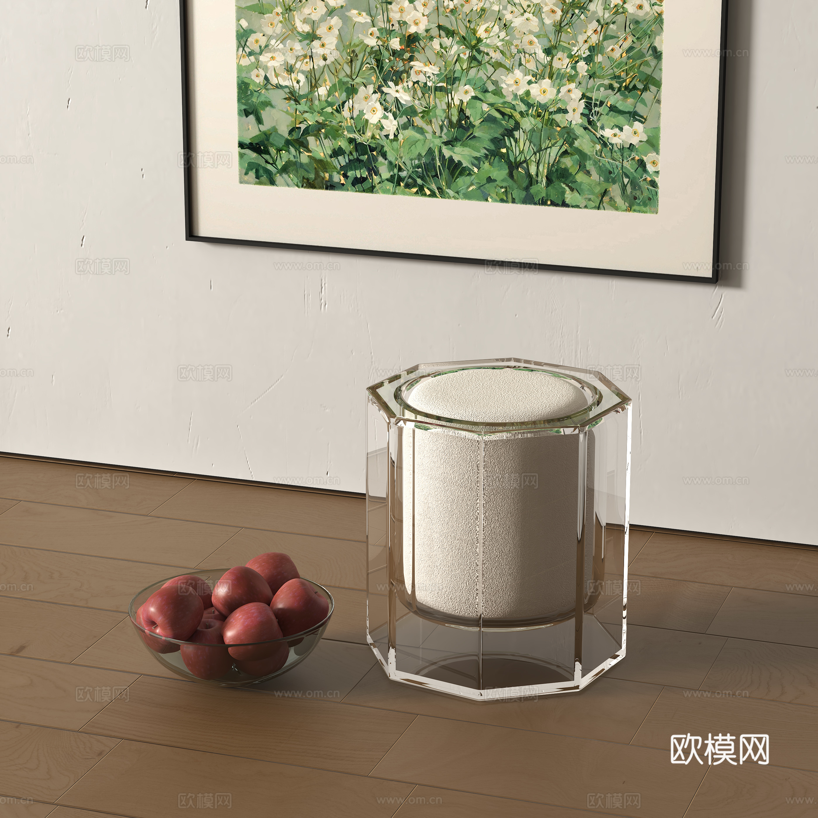 现代凳子su模型