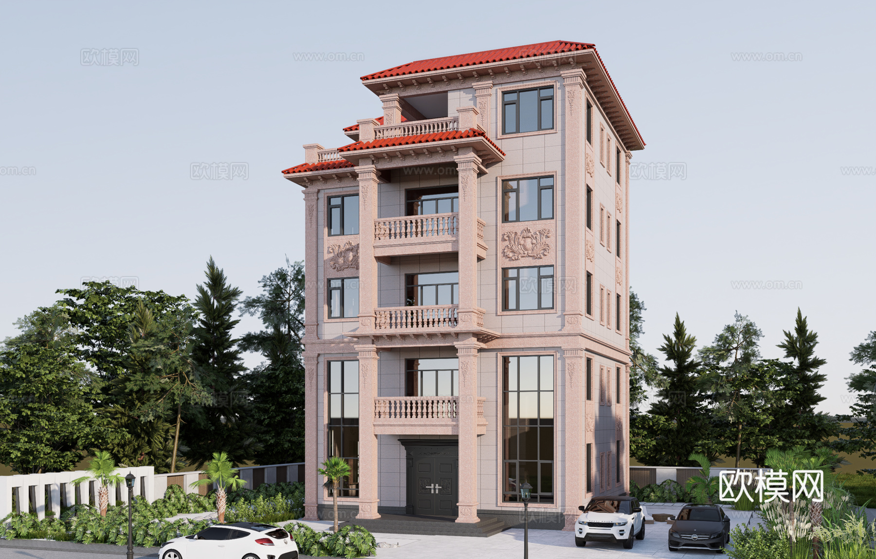 欧式别墅su模型su模型