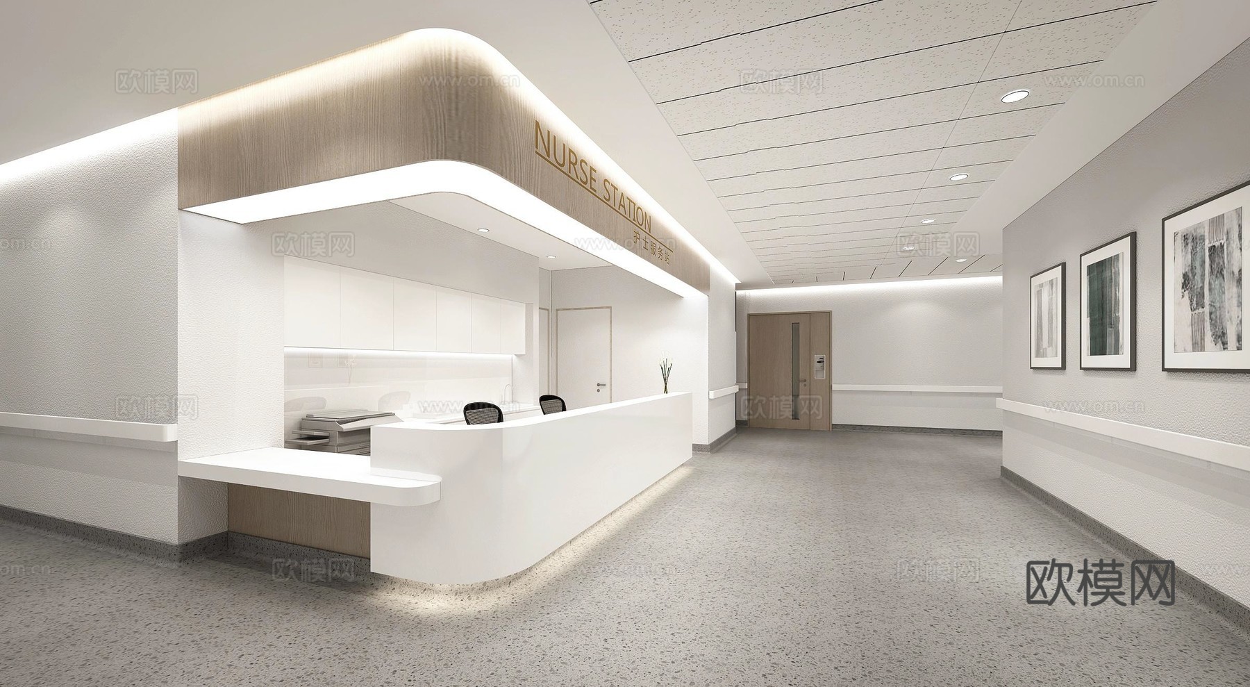 美容医院 最新全套施工图 效果图合集cad施工图