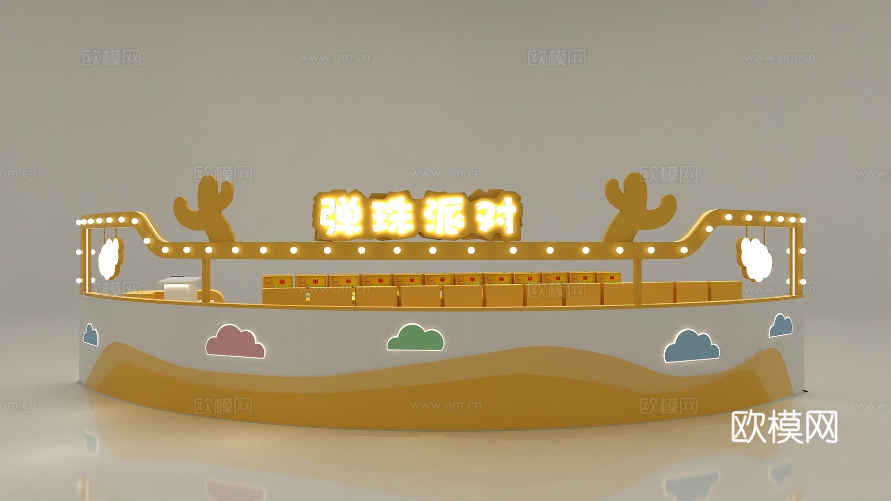 弹珠机店3d模型下载（渲染图2）