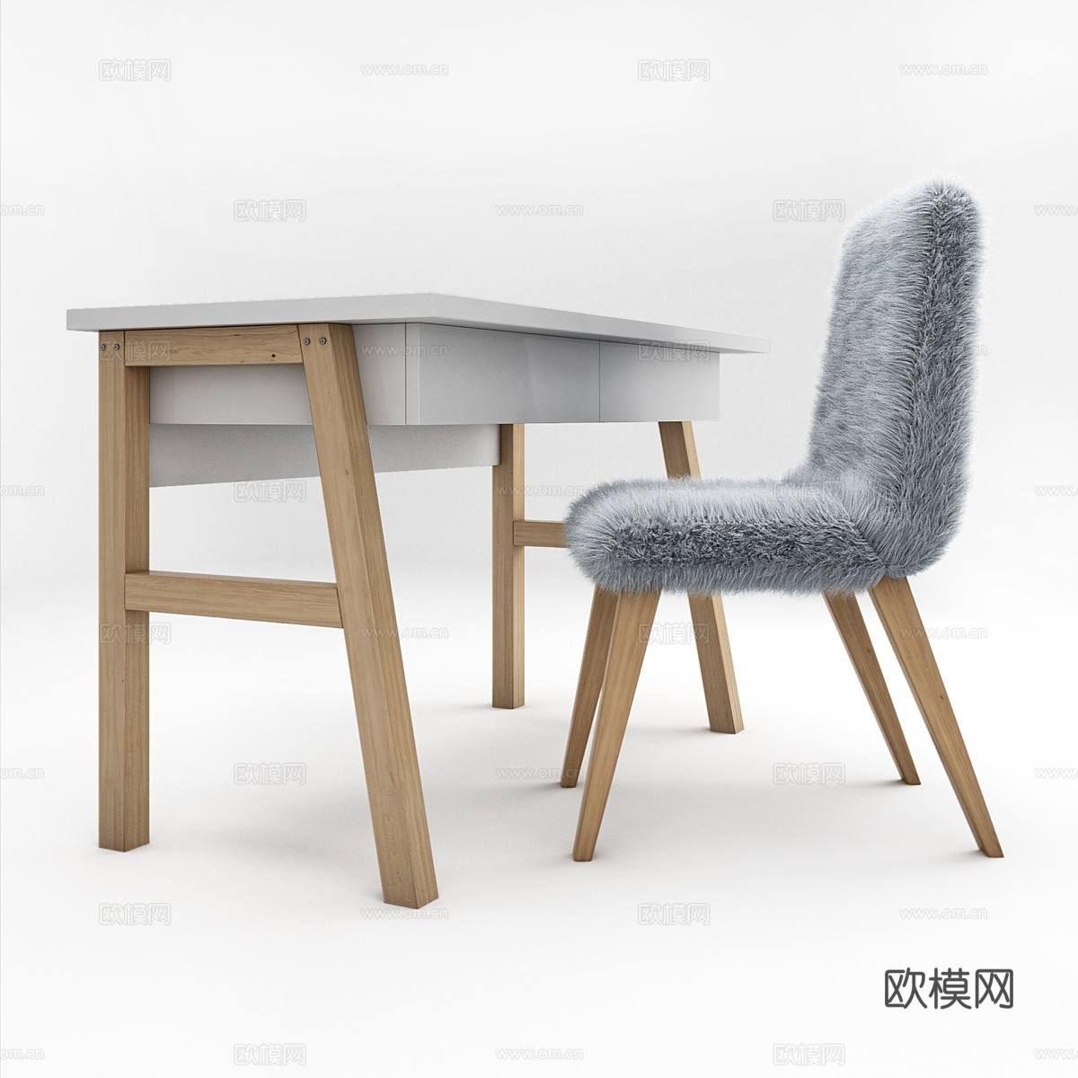 儿童书桌经典款M1来自Ellipse3d模型下载