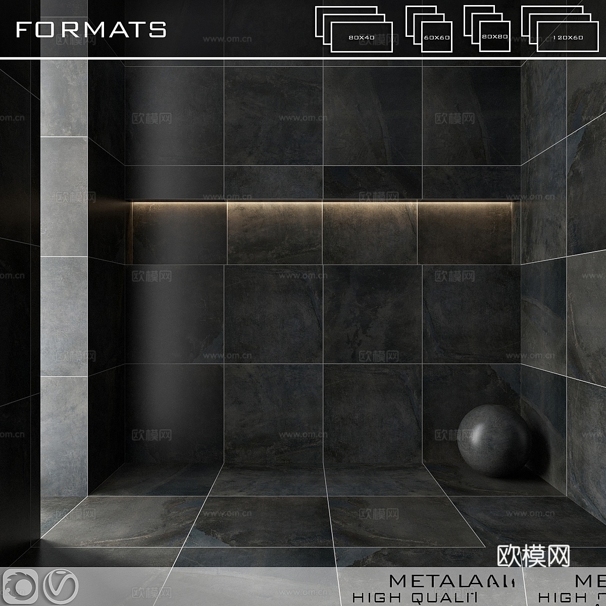 FLOORGRES METAL STYLE 013d模型下载