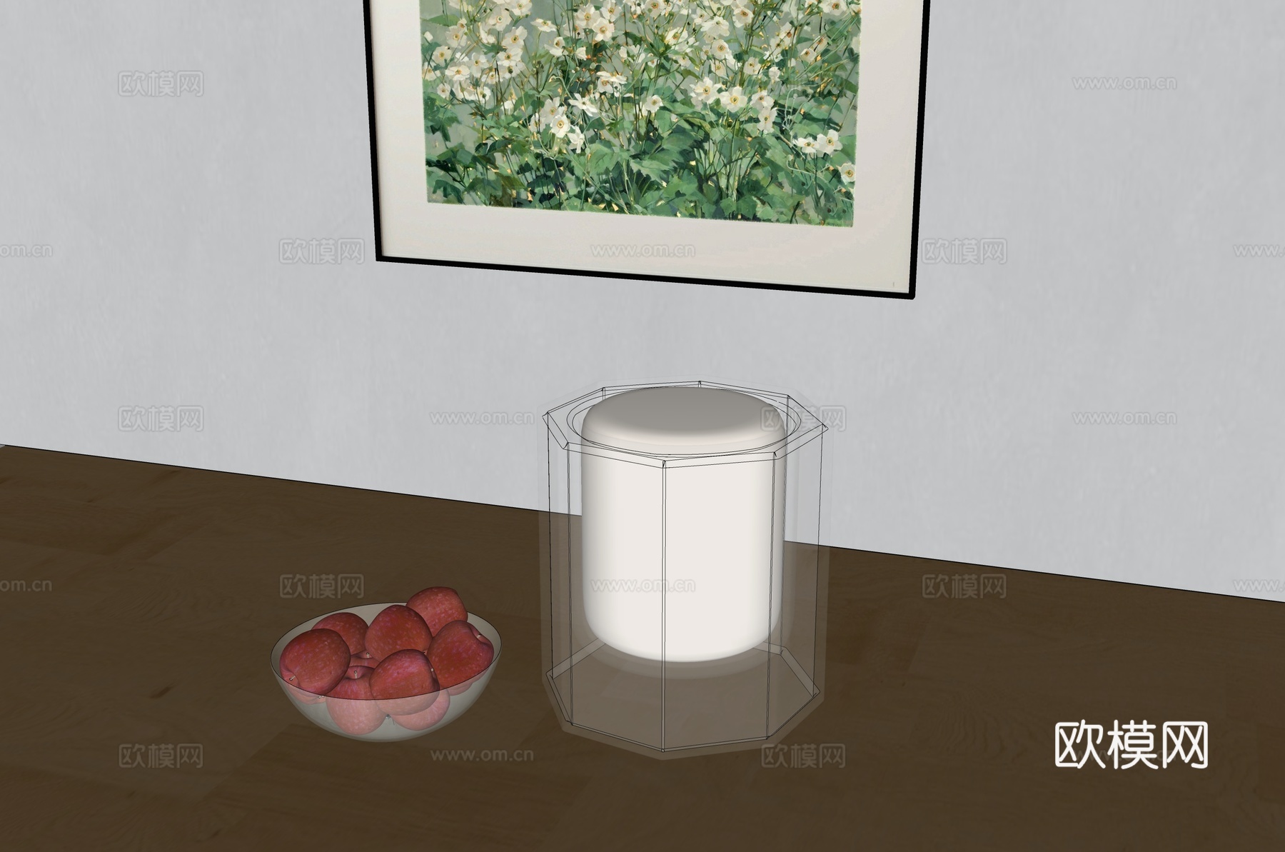 现代凳子su模型