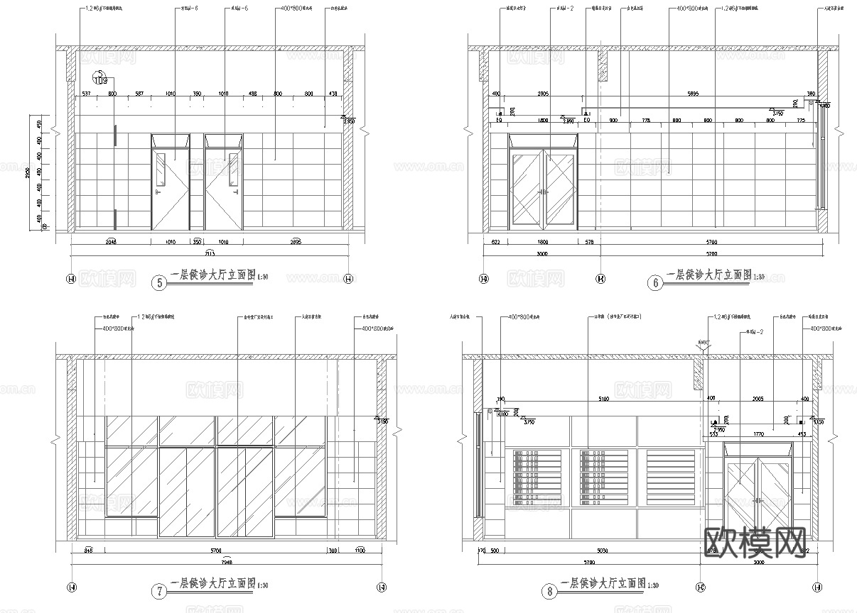 医院 最新全套施工图合集cad施工图