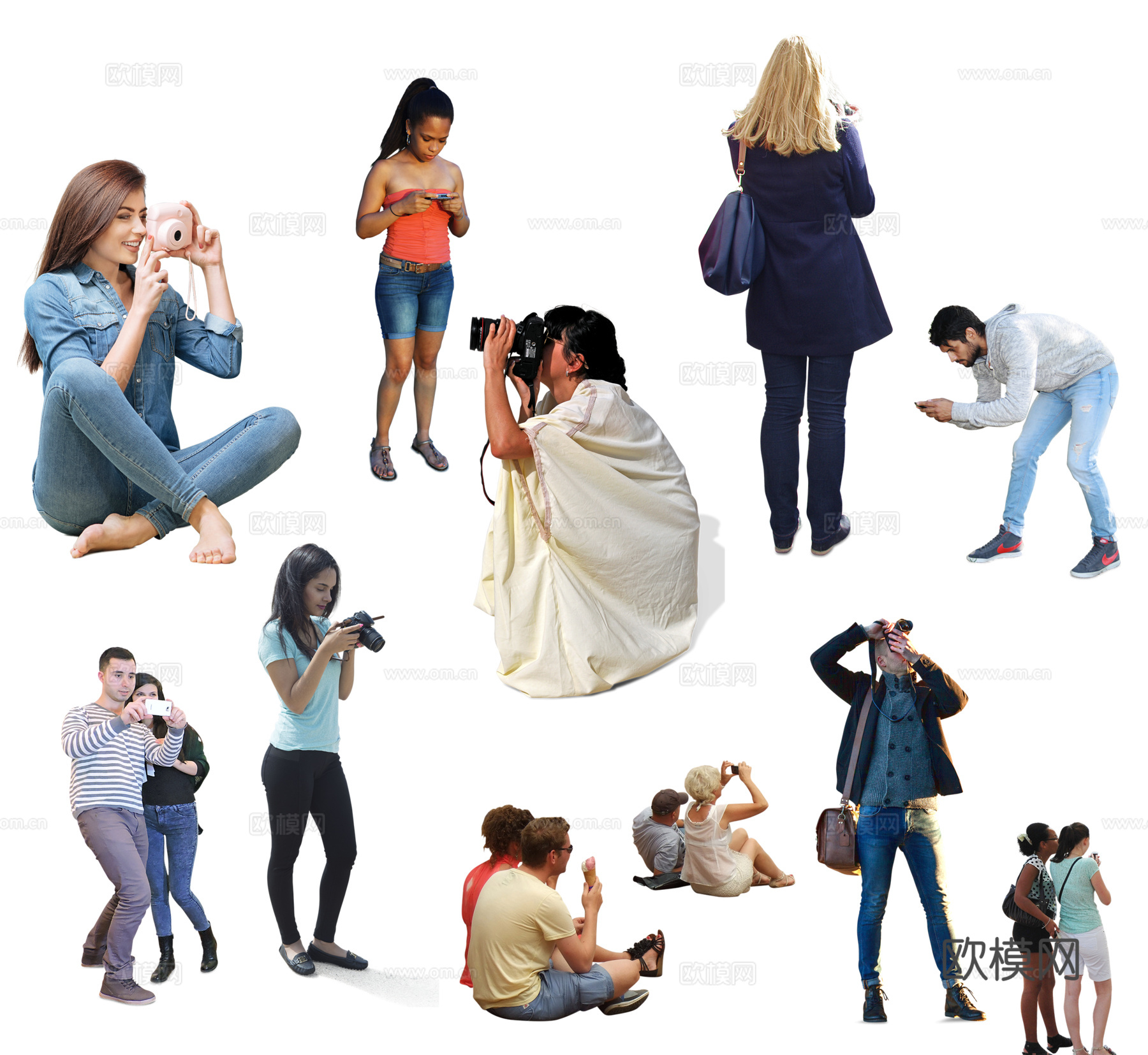 拍照打卡摄影人物下载