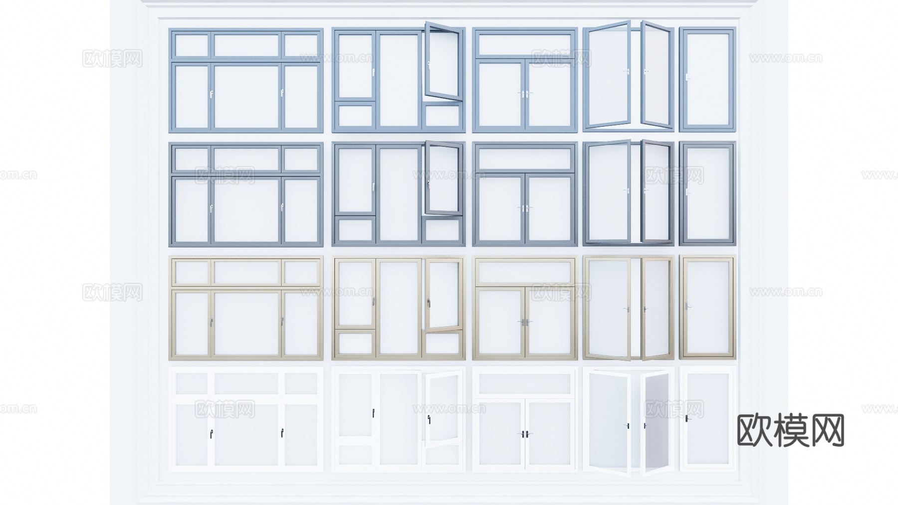 卧室 推拉门 卫生间 家装 客厅 构件 五金 门 窗su模型