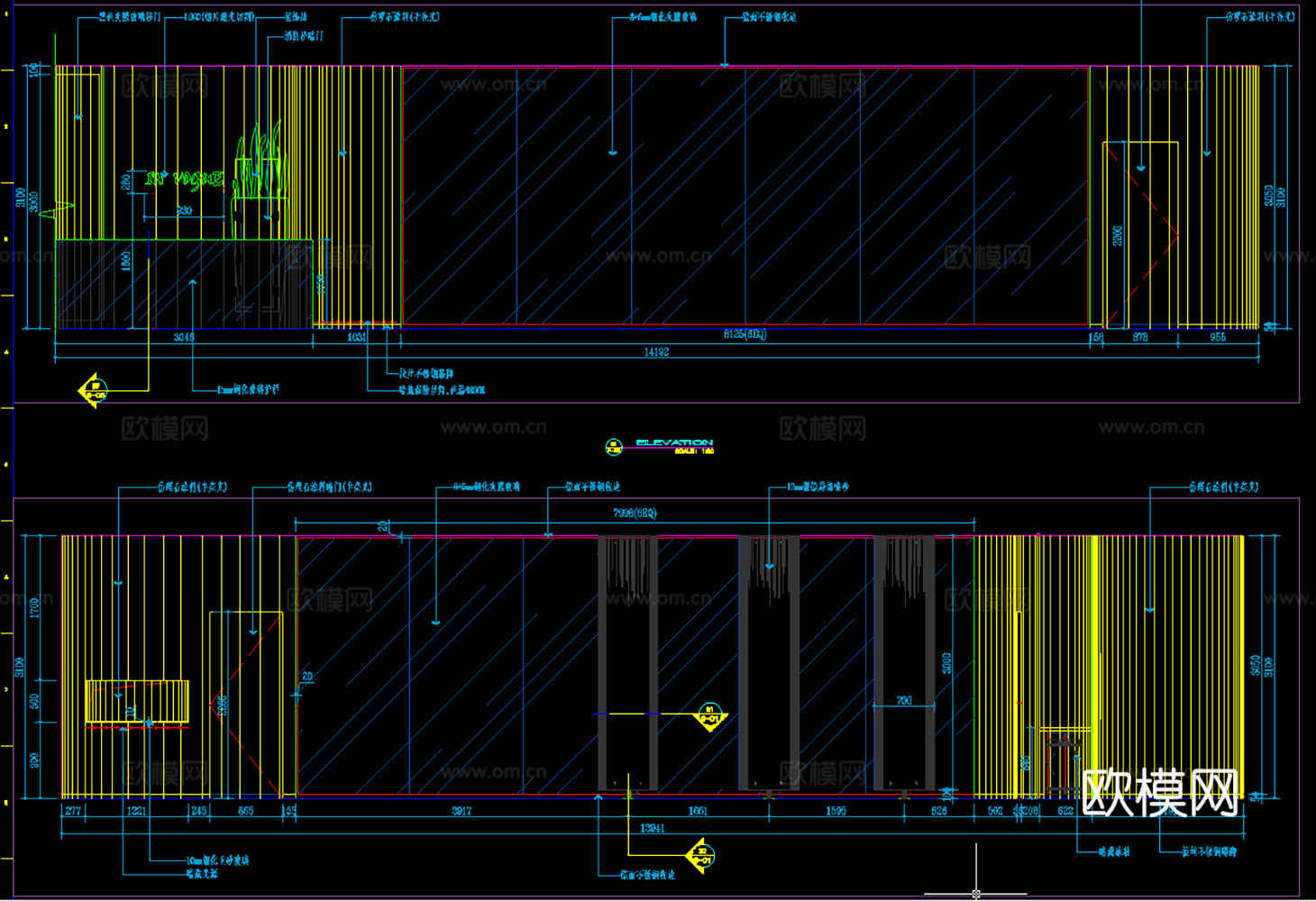 8套美容美发CAD附效果图2026最新整理cad施工图