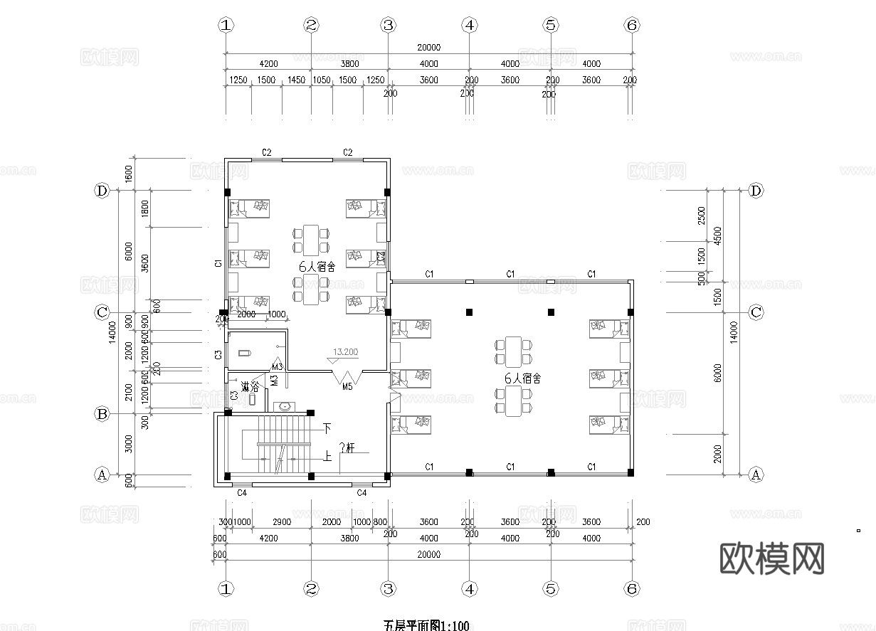 公司员工餐厅 宿舍餐厅 最新全套施工图合集cad施工图