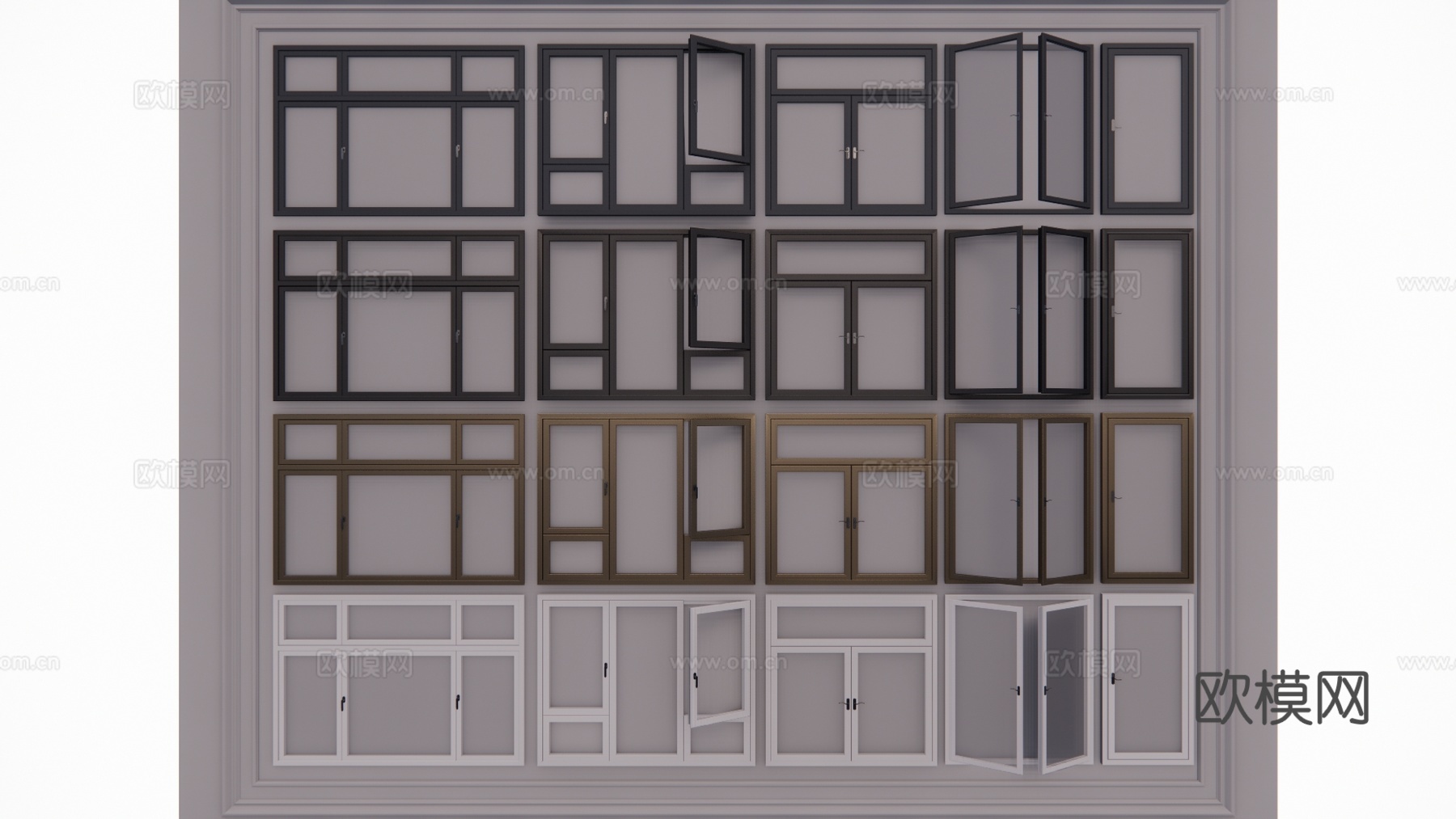 卧室 推拉门 卫生间 家装 客厅 构件 五金 门 窗su模型