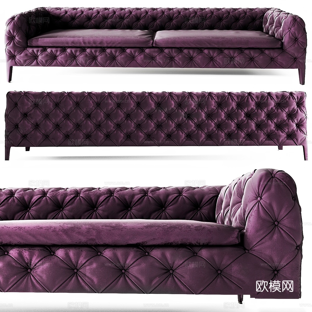 温莎沙发3d模型下载